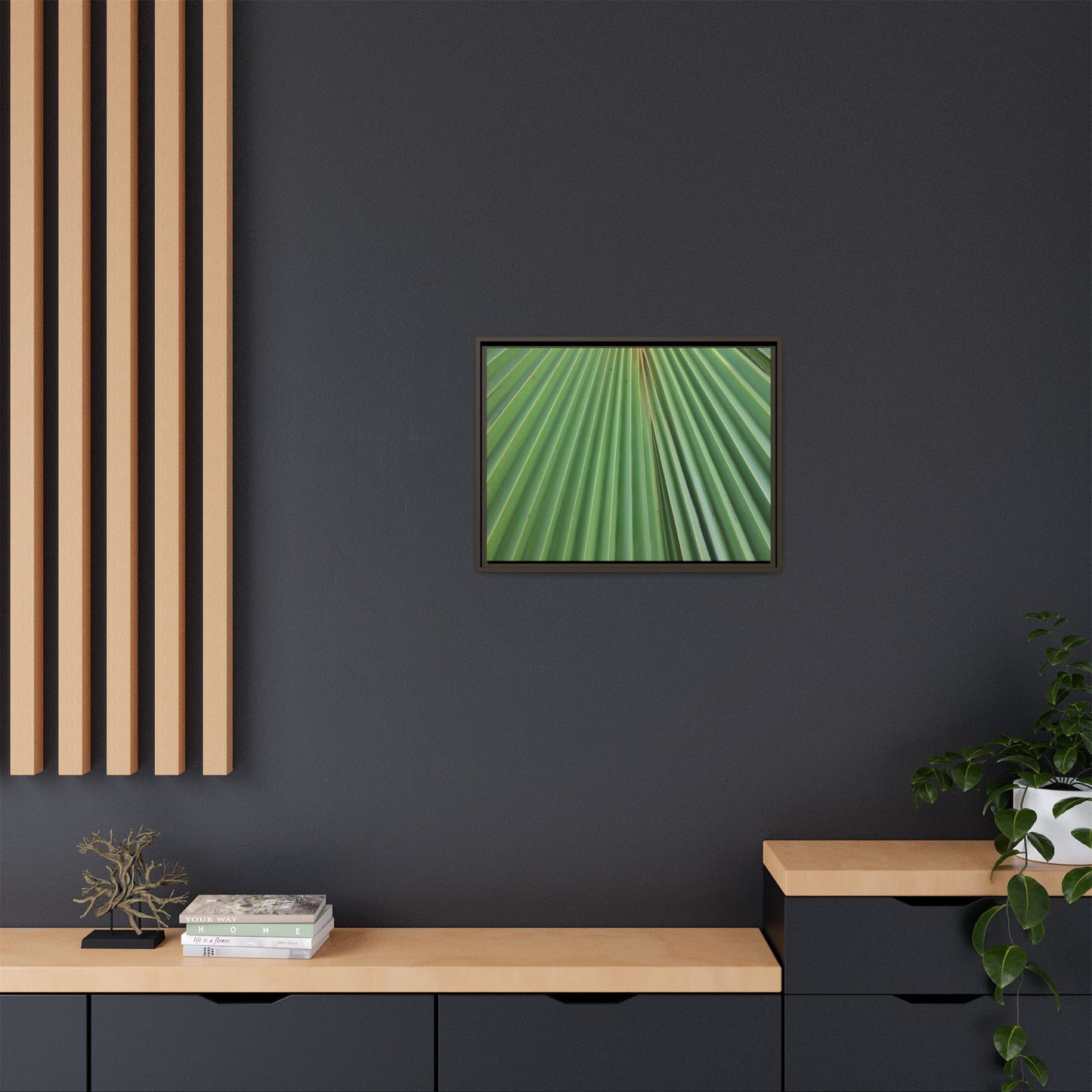 Verdant Veins - Unique Stretched Canvas Wall Art