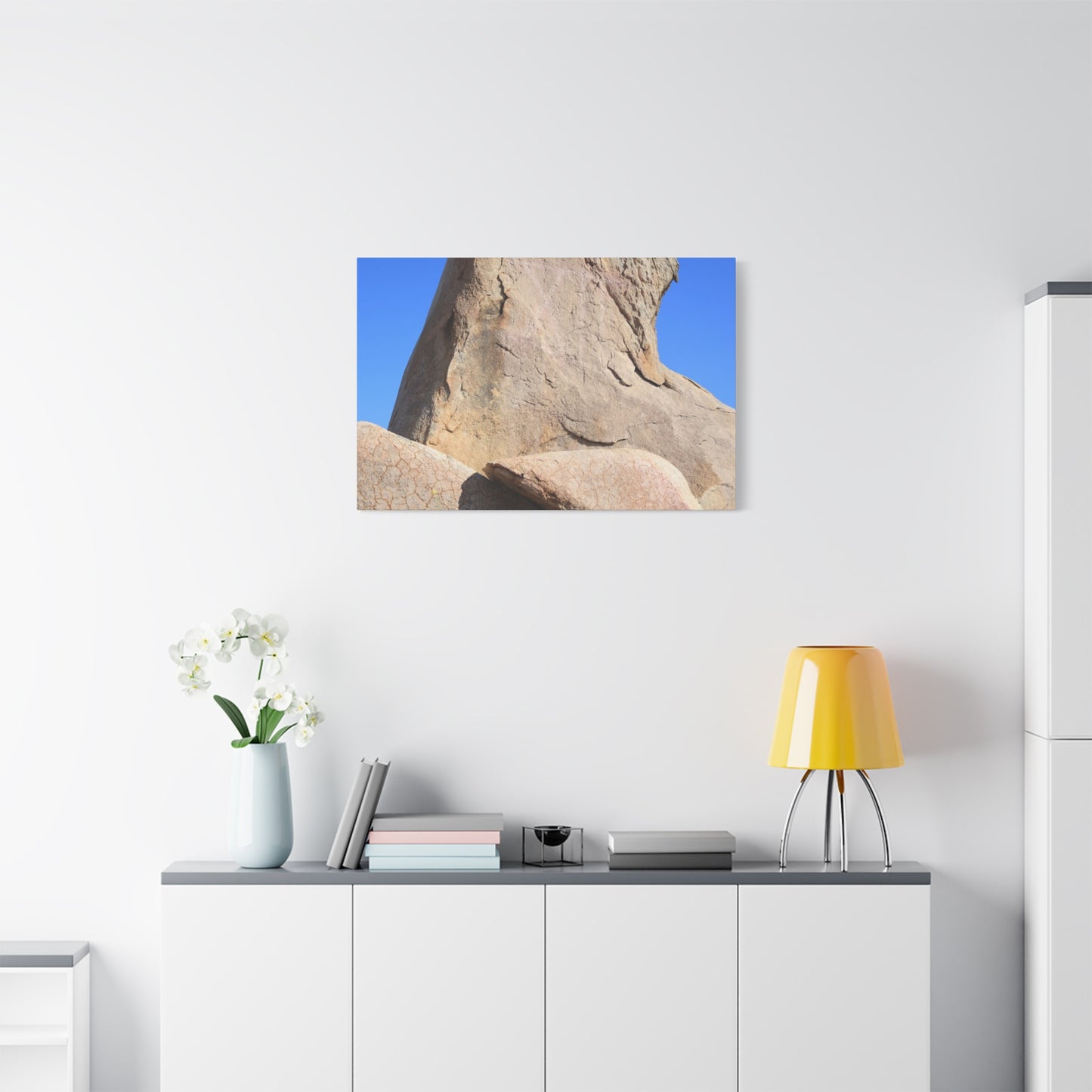 Boulder's Embrace - Unique Frameless Canvas Wall Art