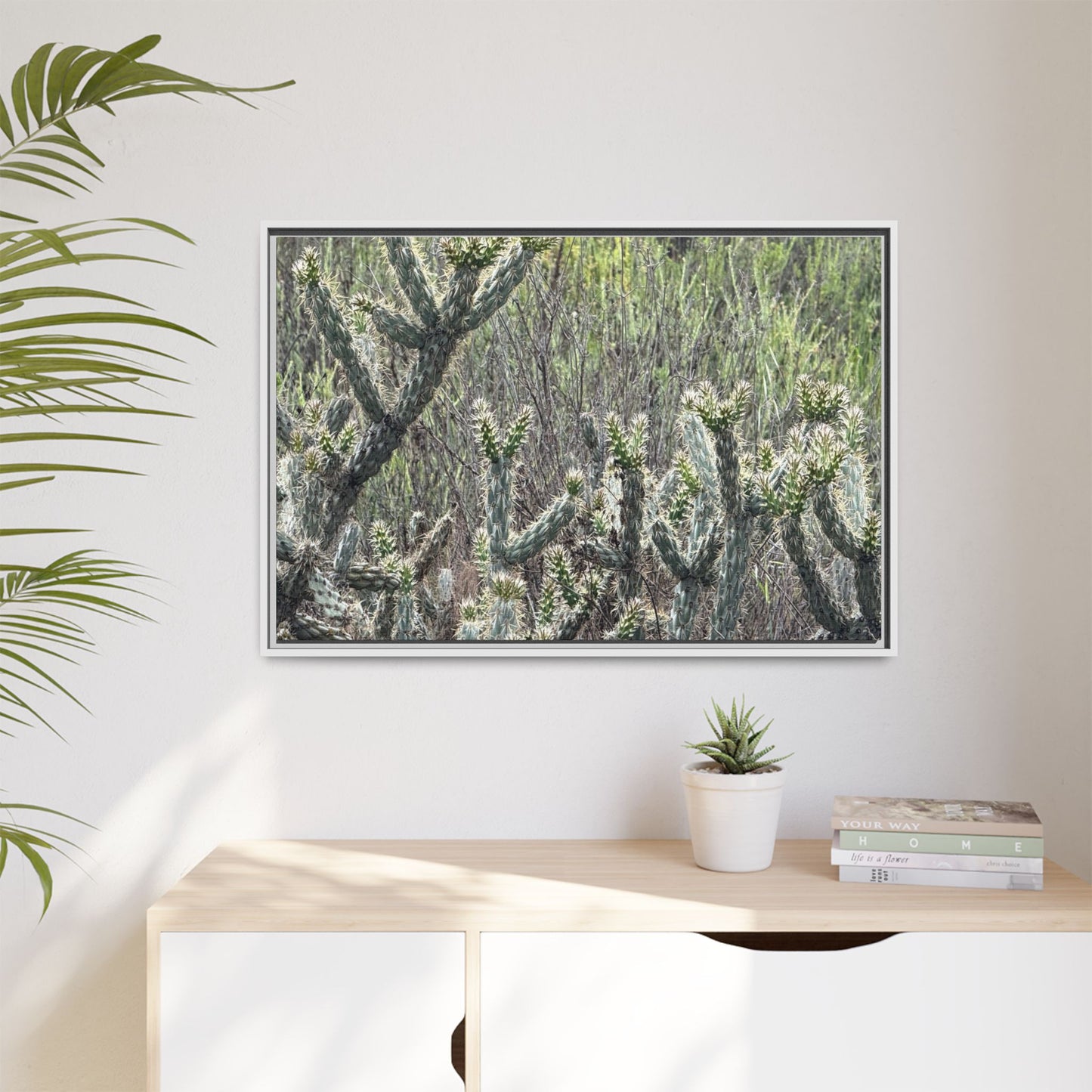Prickly Paradise - Unique Stretched Canvas Wall Art