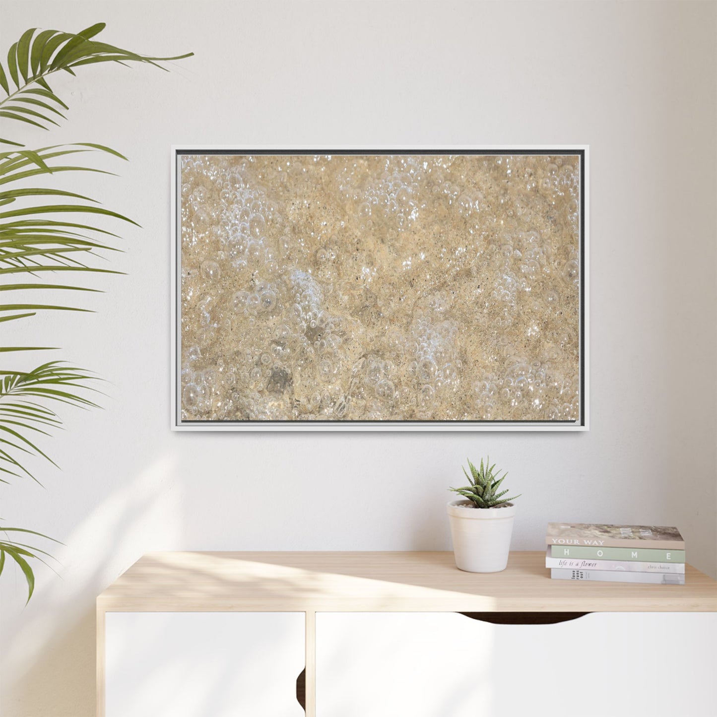 Bubbling Sand - Unique Stretched Canvas Wall Art