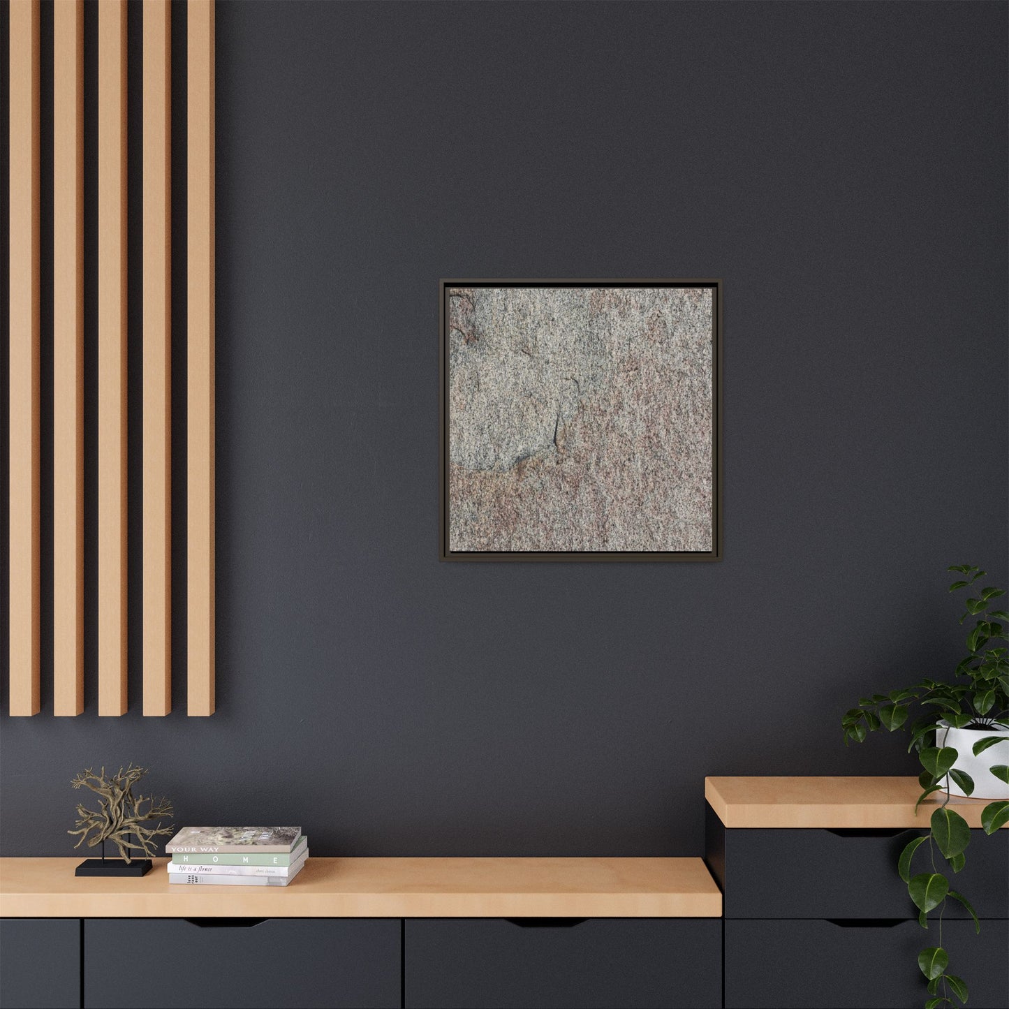 Fissured Stone - Unique Stretched Canvas Wall Art