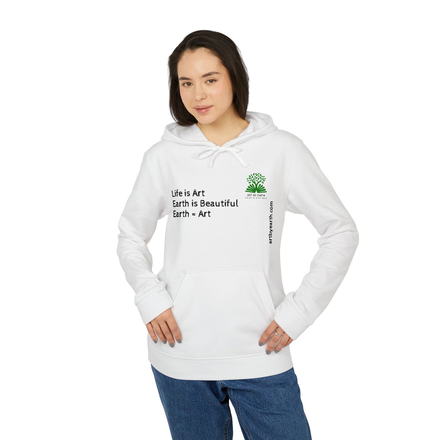Z - ART BY EARTH HOODIE - adidas Unisex Fleece Hoodie