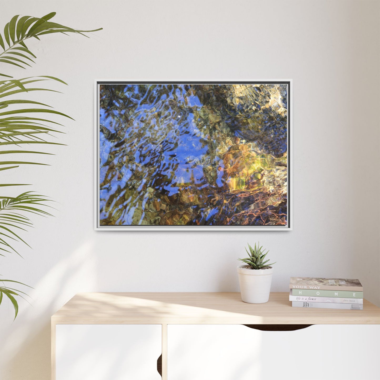 Watery Kaleidoscope - Unique Stretched Canvas Wall Art
