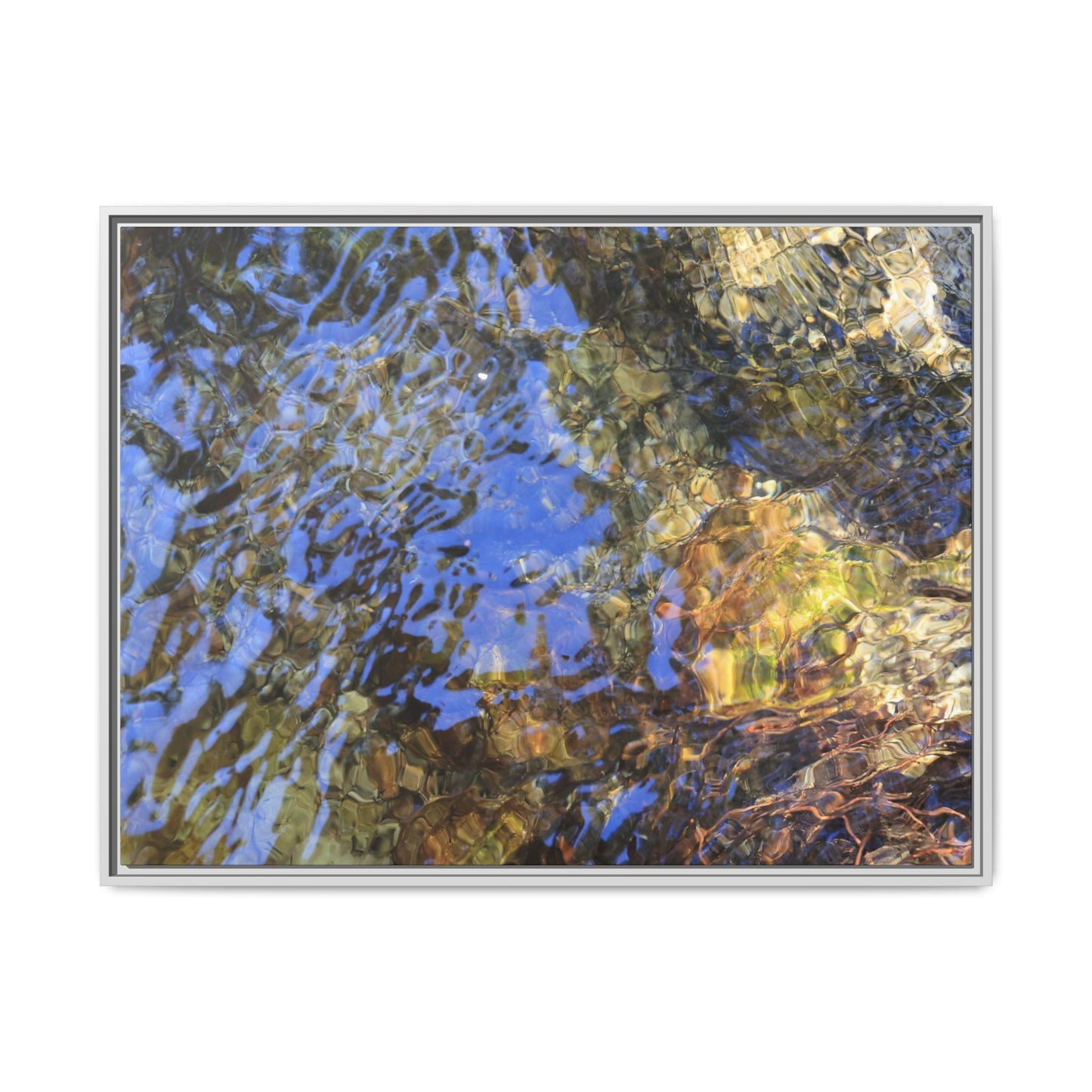 Watery Kaleidoscope - Unique Stretched Canvas Wall Art