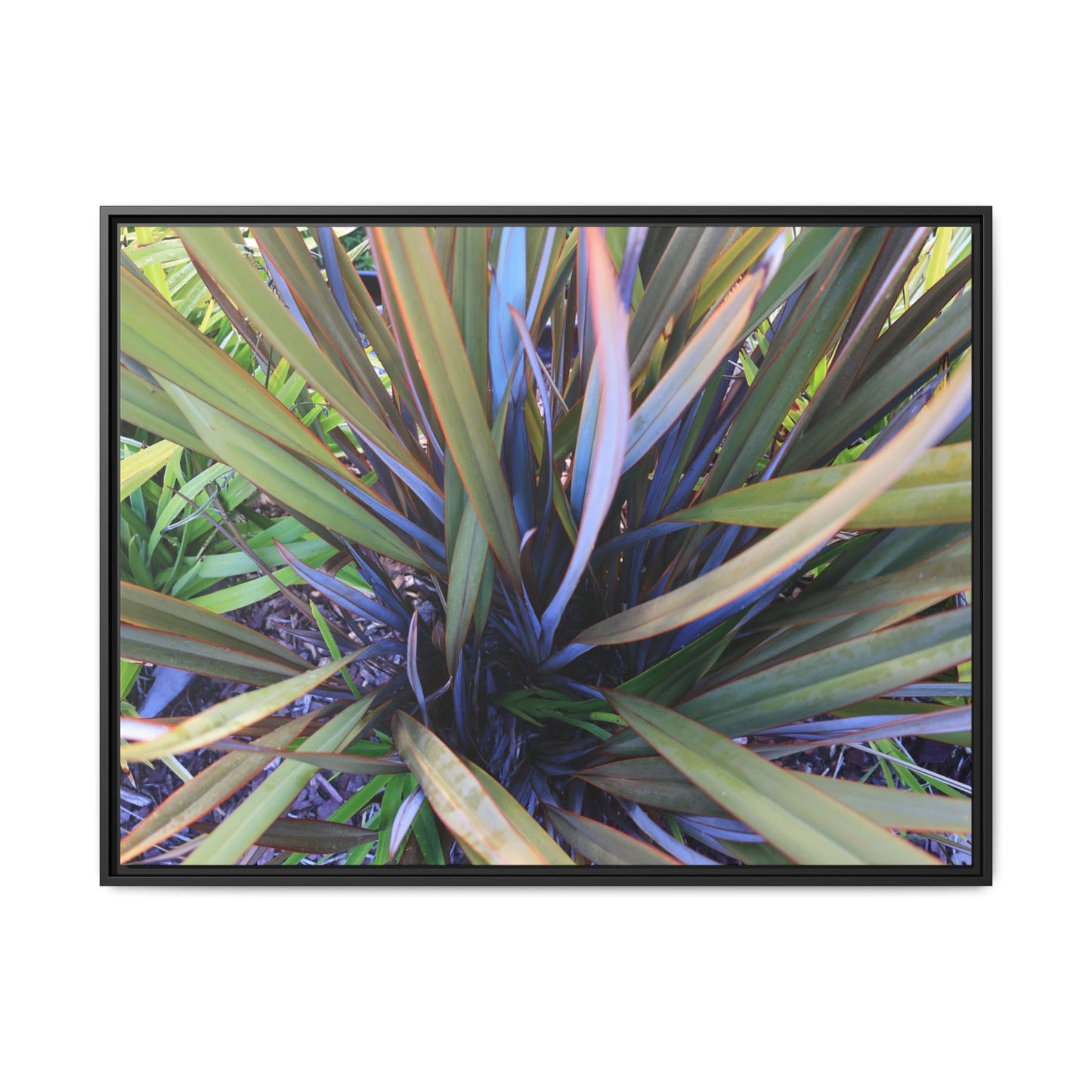 Radiant Leaves - Unique Stretched Canvas Wall Art