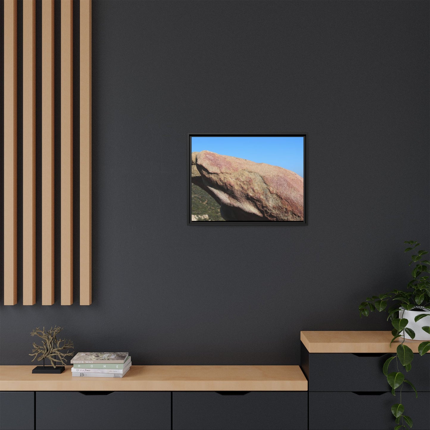 Sleeping Stone - Unique Stretched Canvas Wall Art