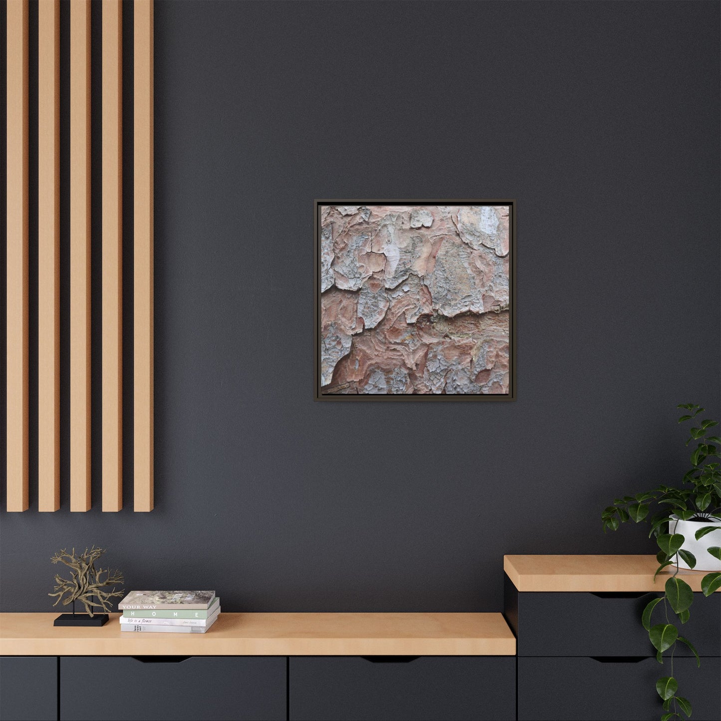 Flaking Serenity - Unique Stretched Canvas Wall Art