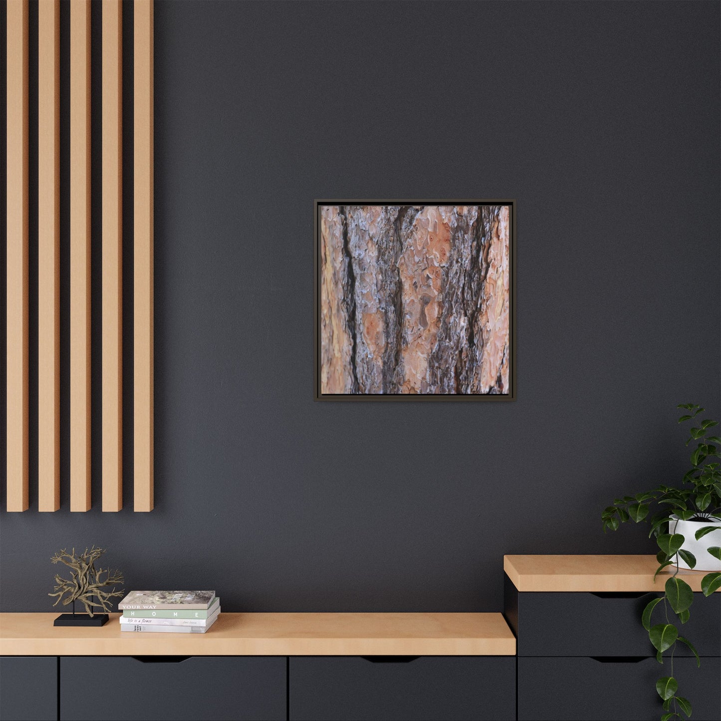 Earthy Embrace - Unique Stretched Canvas Wall Art