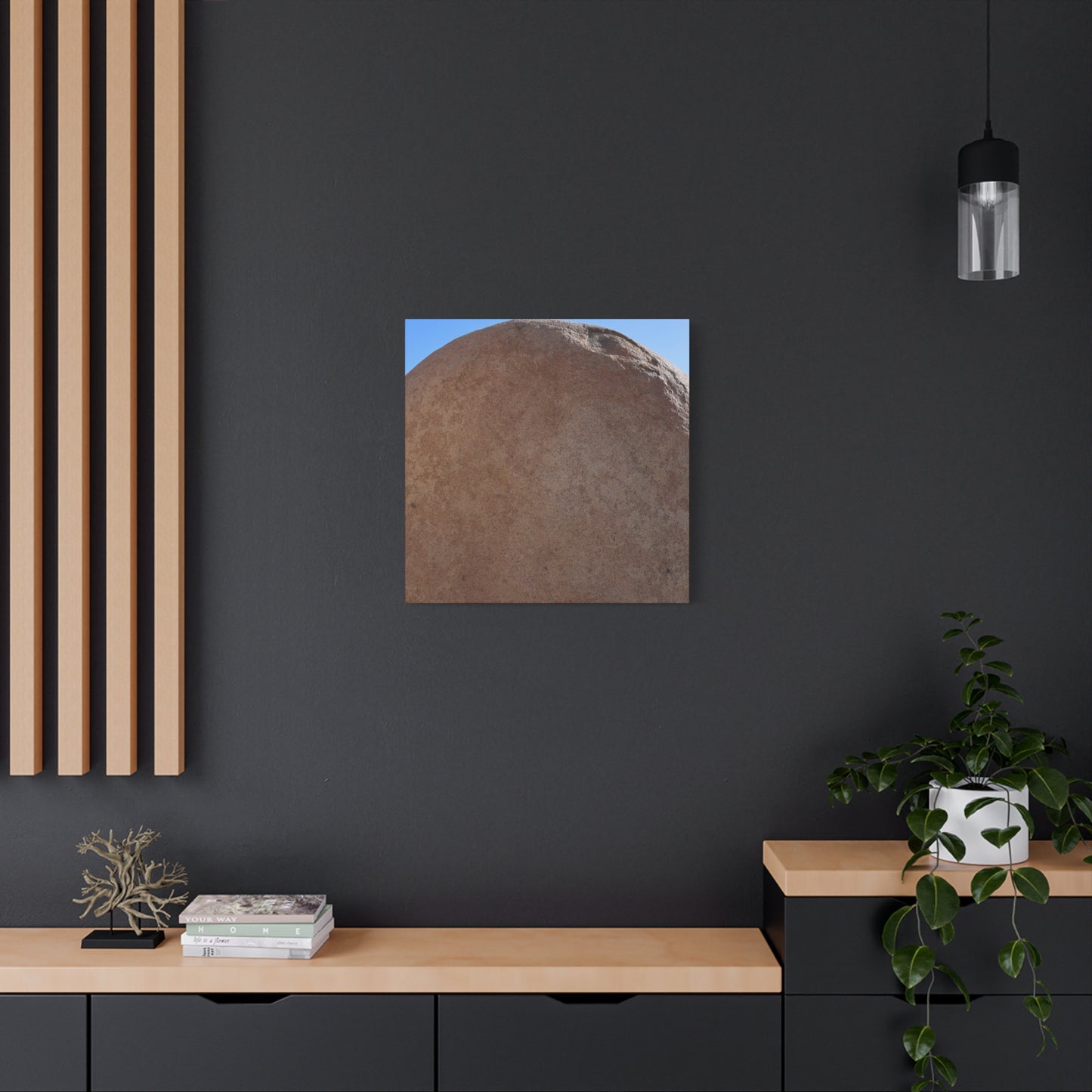 Stone Sphere of Silence - Unique Frameless Canvas Wall Art