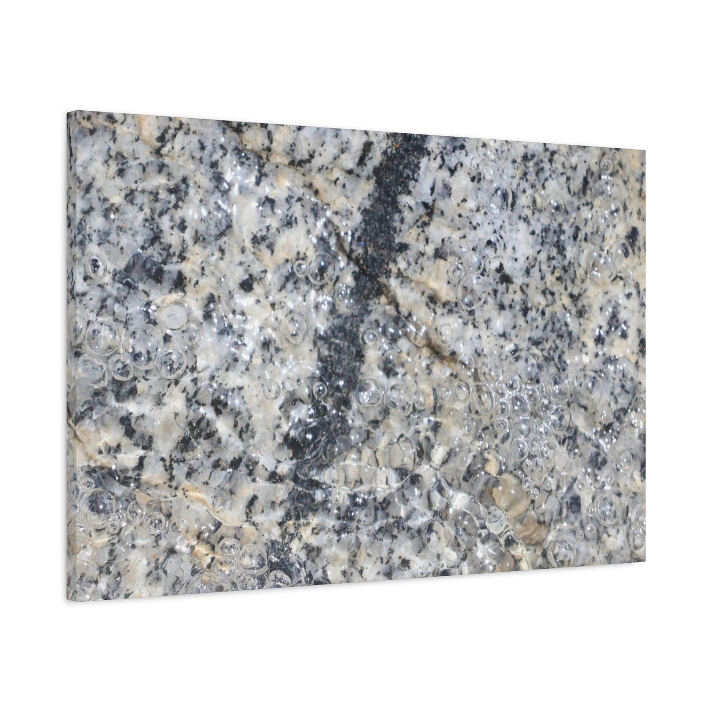 Crystalline Bubbles - Unique Frameless Canvas Wall Art