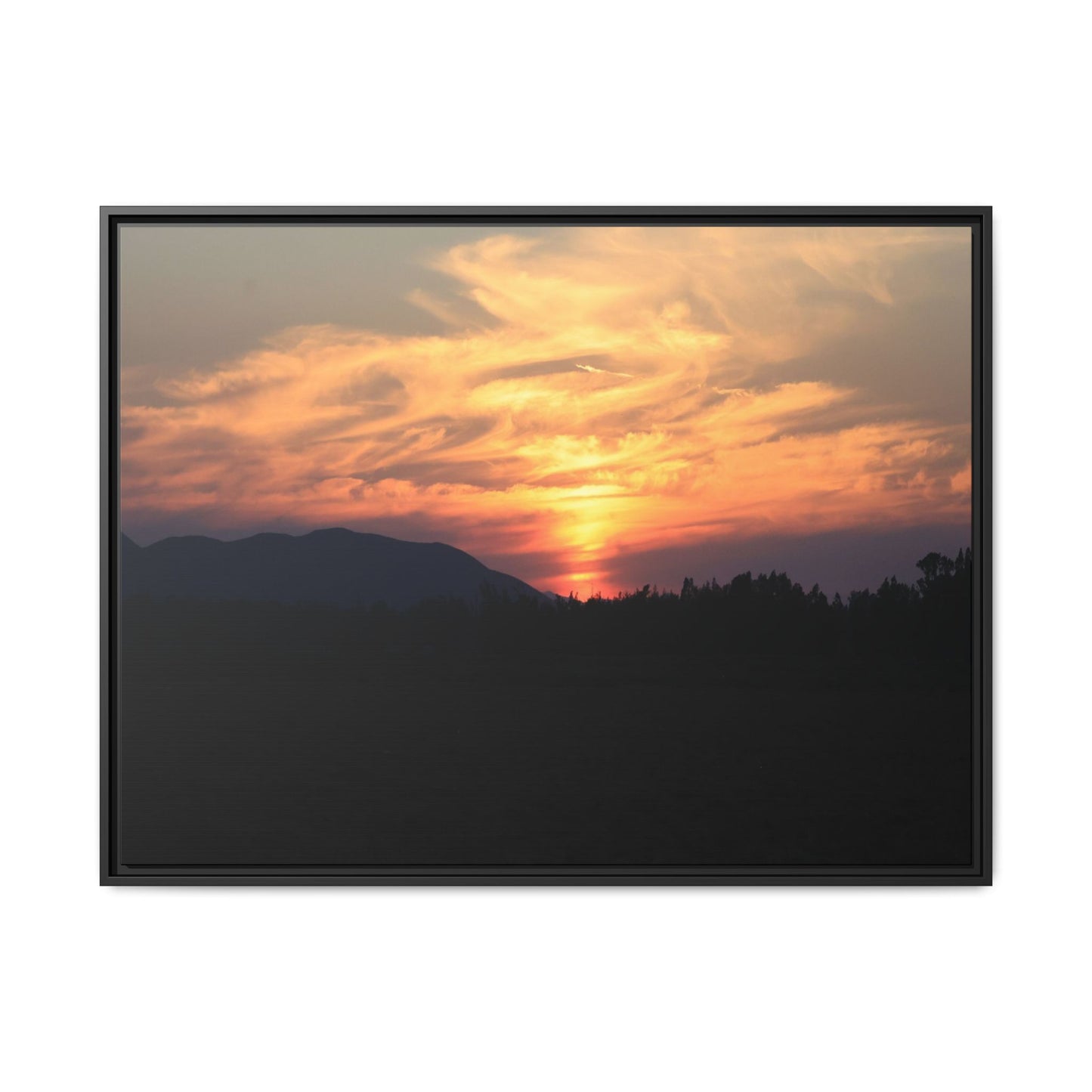 Gilded Horizon - Unique Stretched Canvas Wall Art