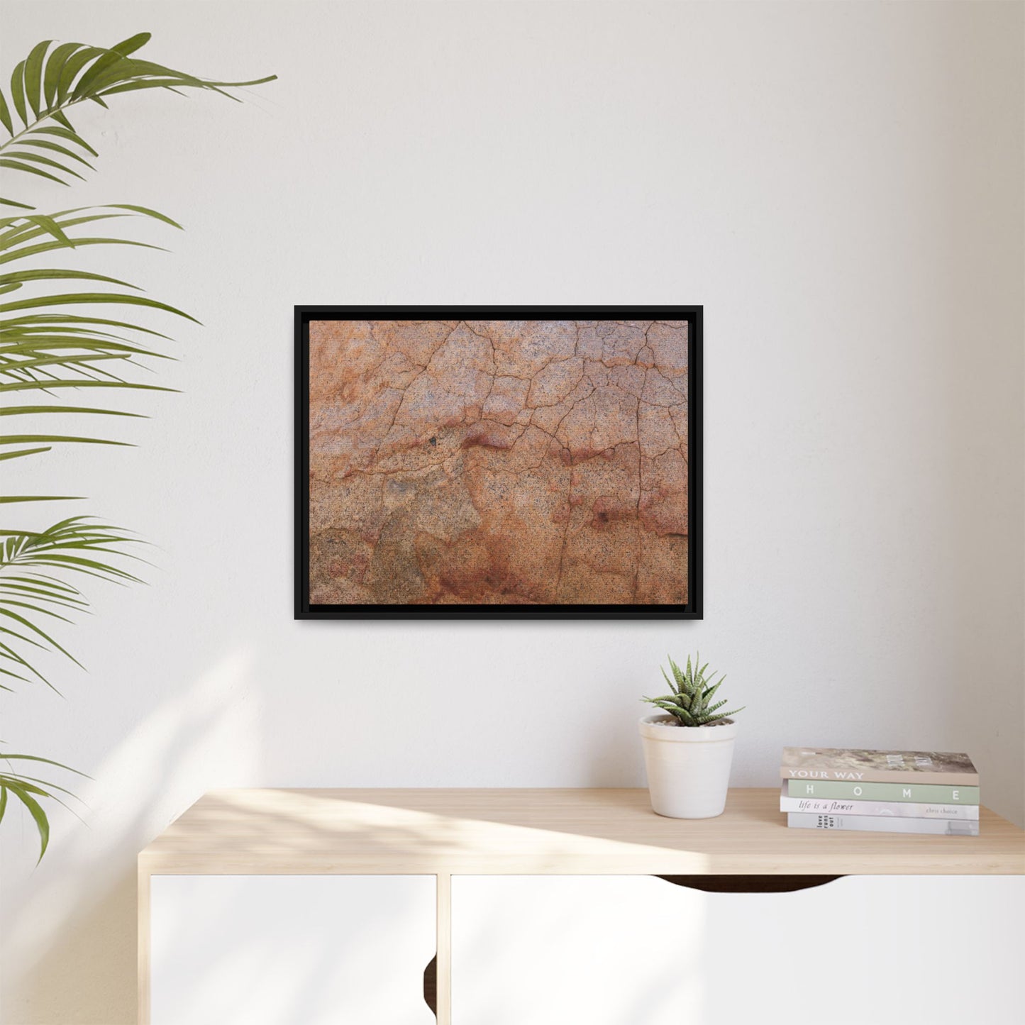 Russet Fissures - Unique Stretched Canvas Wall Art