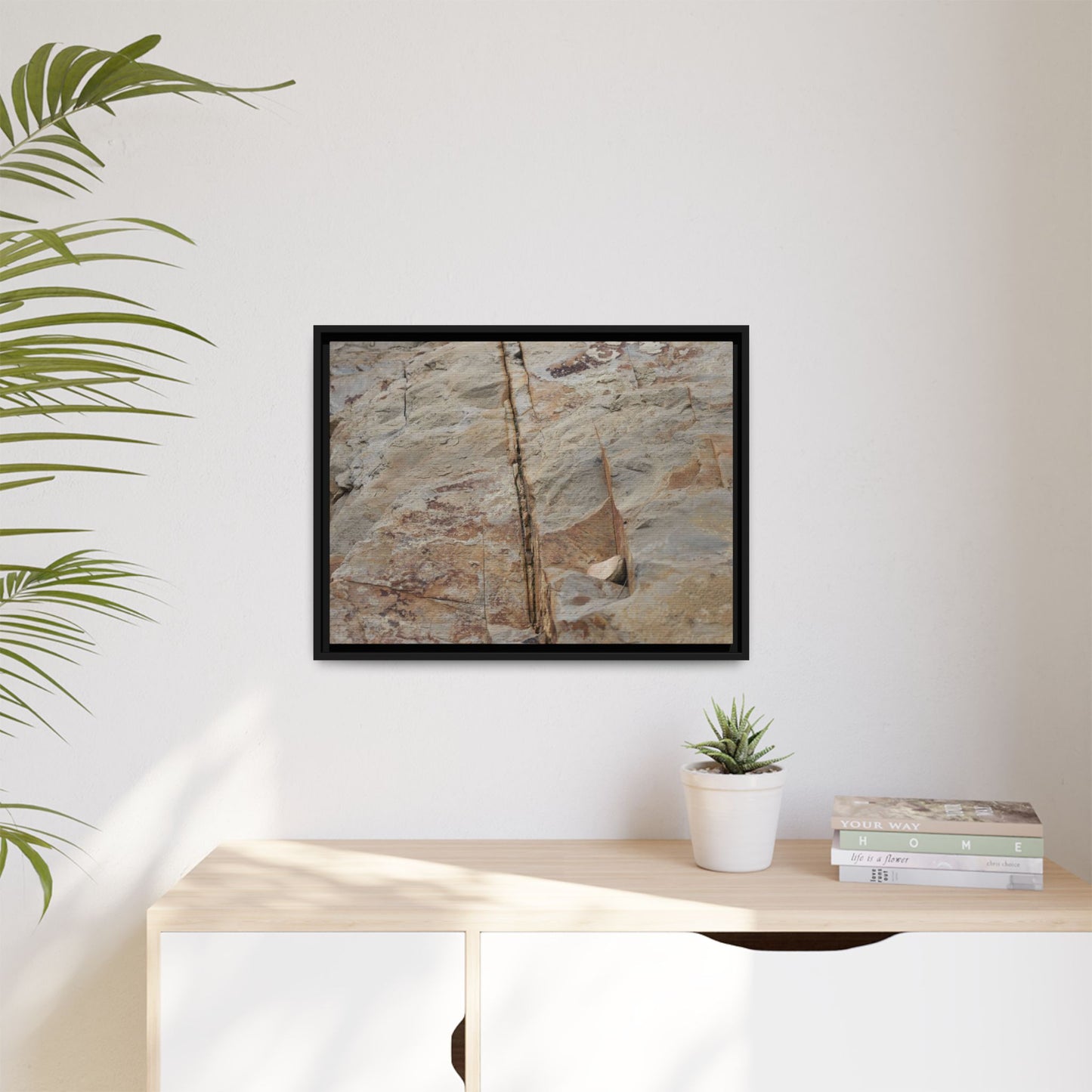 Sedimentary Symphony - Unique Stretched Canvas Wall Art