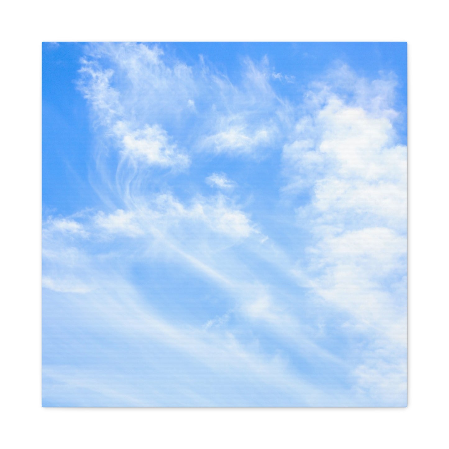 Whispers of Cerulean - Unique Frameless Canvas Wall Art