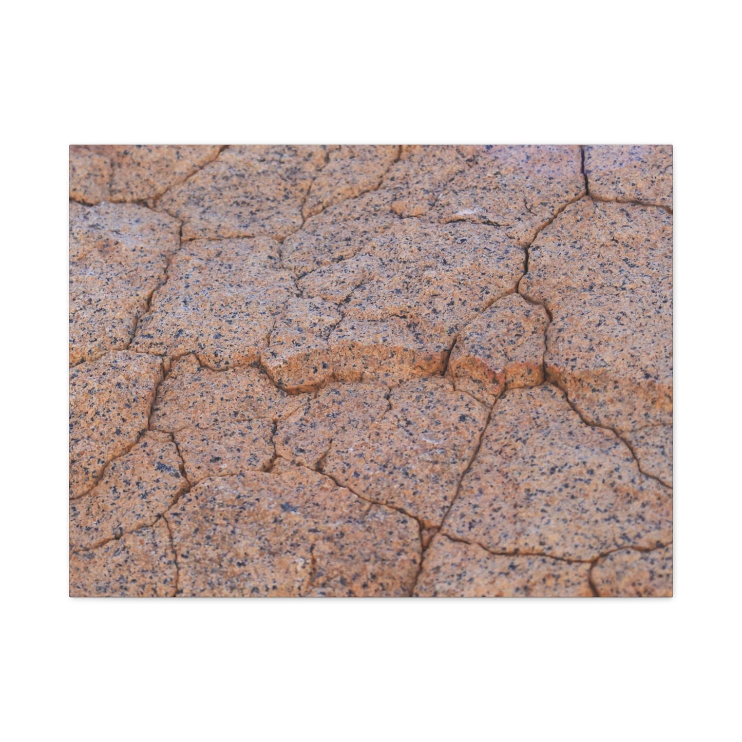 Cracked Earth's Whispers - Unique Frameless Canvas Wall Art