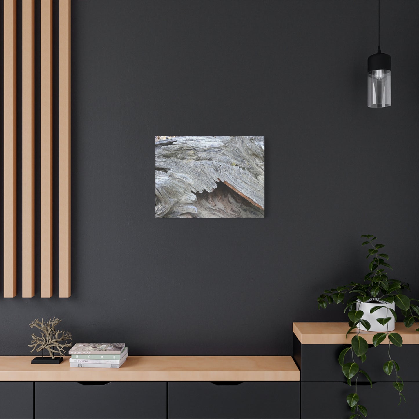 Whispers of Ancient Wood - Unique Frameless Canvas Wall Art