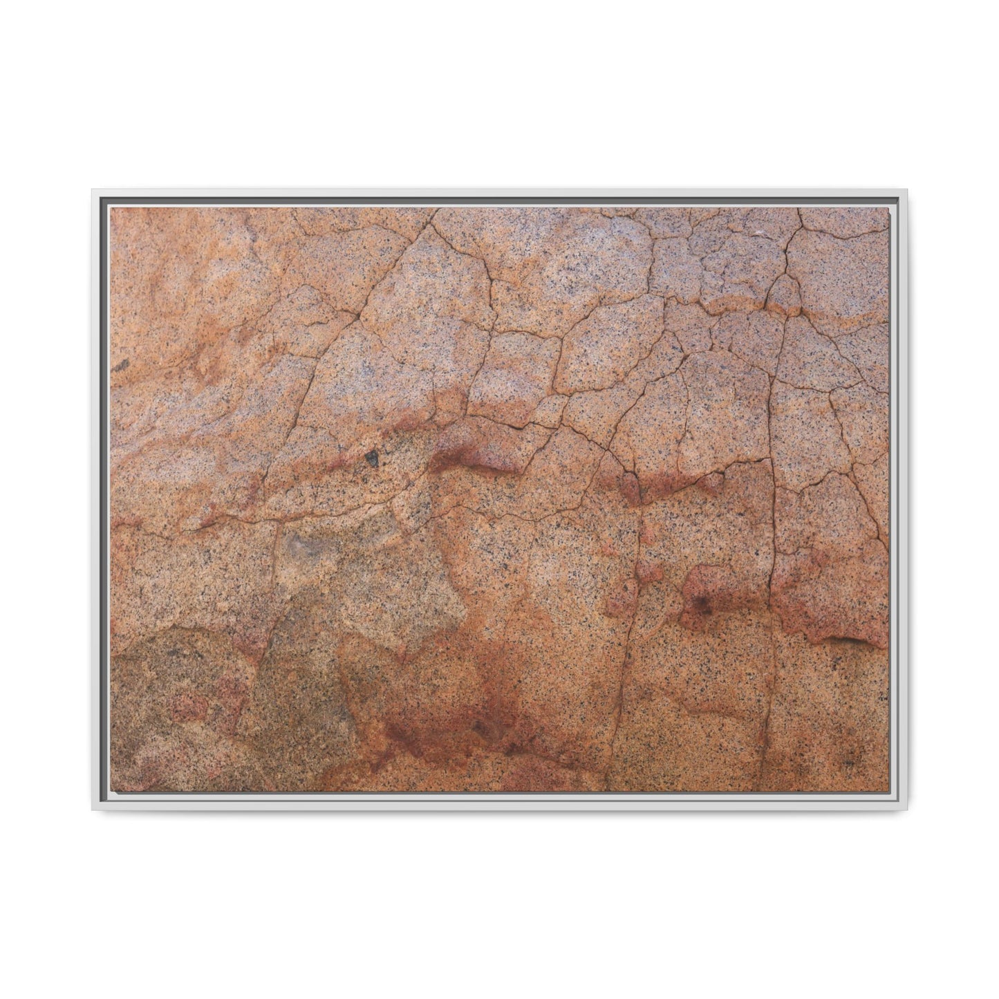 Russet Fissures - Unique Stretched Canvas Wall Art