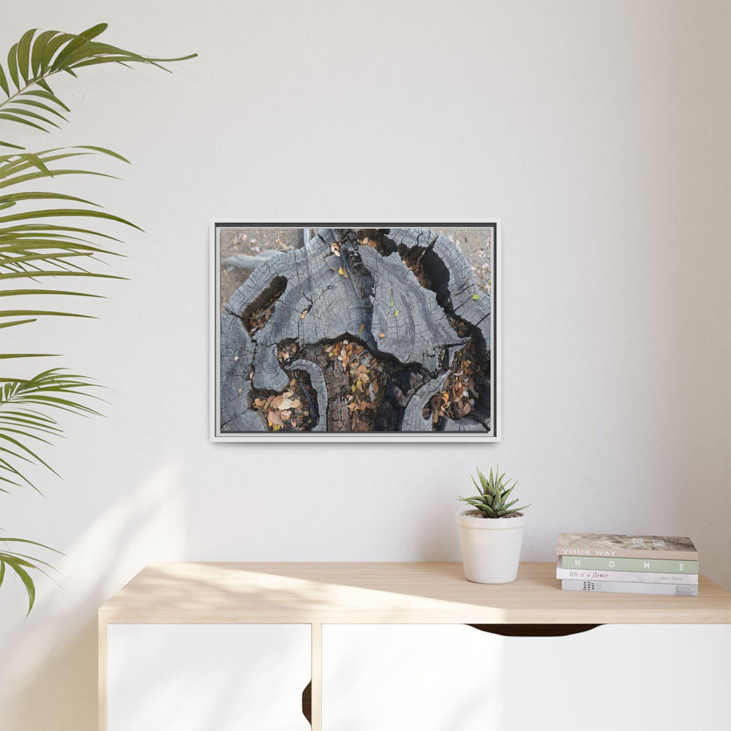 Time's Fractal Memory - Unique Stretched Canvas Wall Art