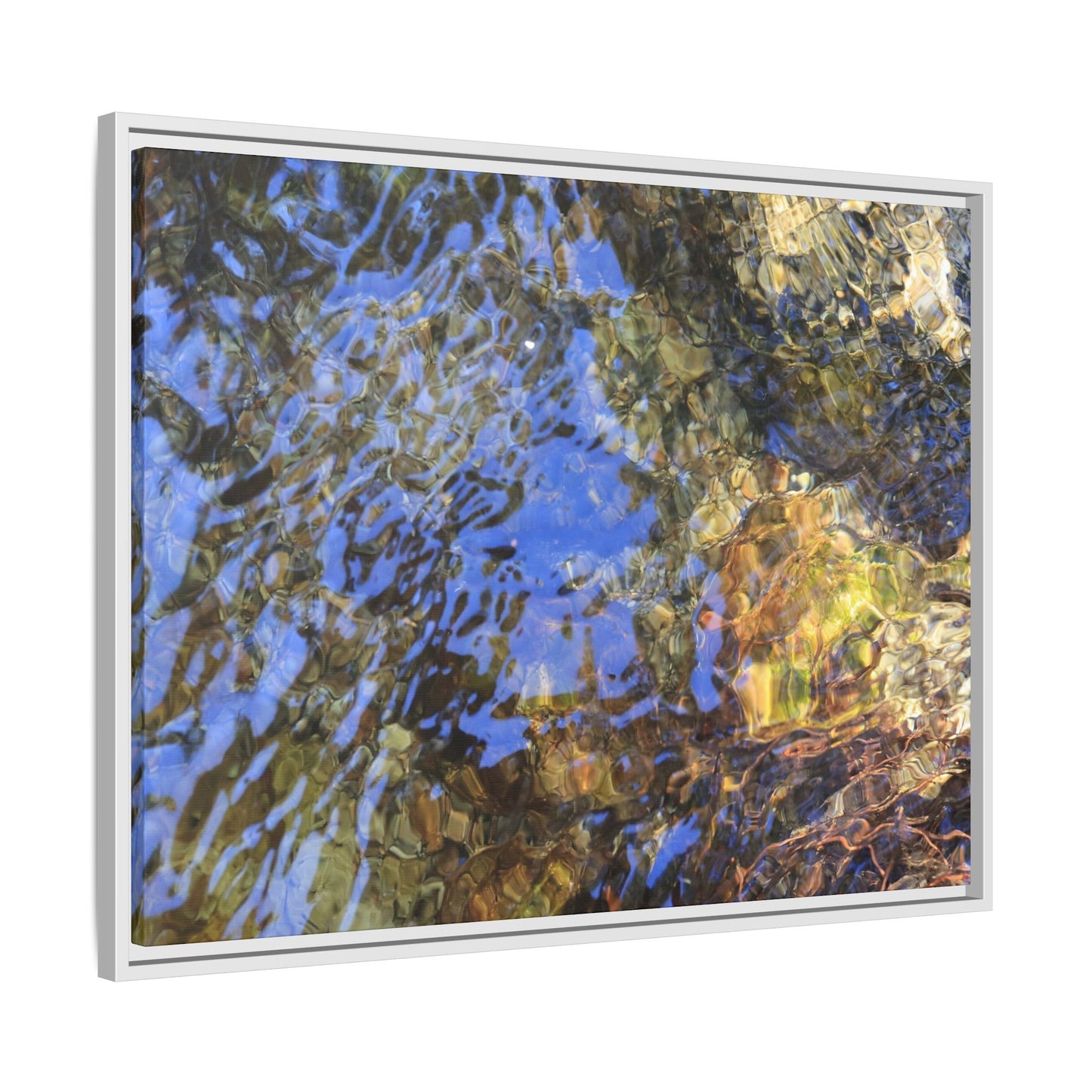 Watery Kaleidoscope - Unique Stretched Canvas Wall Art
