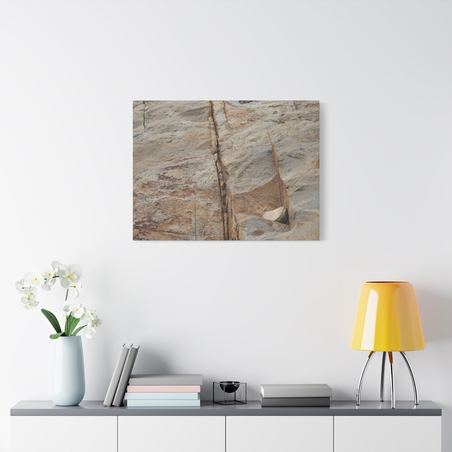 Cracked Canvas of Time - Unique Frameless Canvas Wall Art