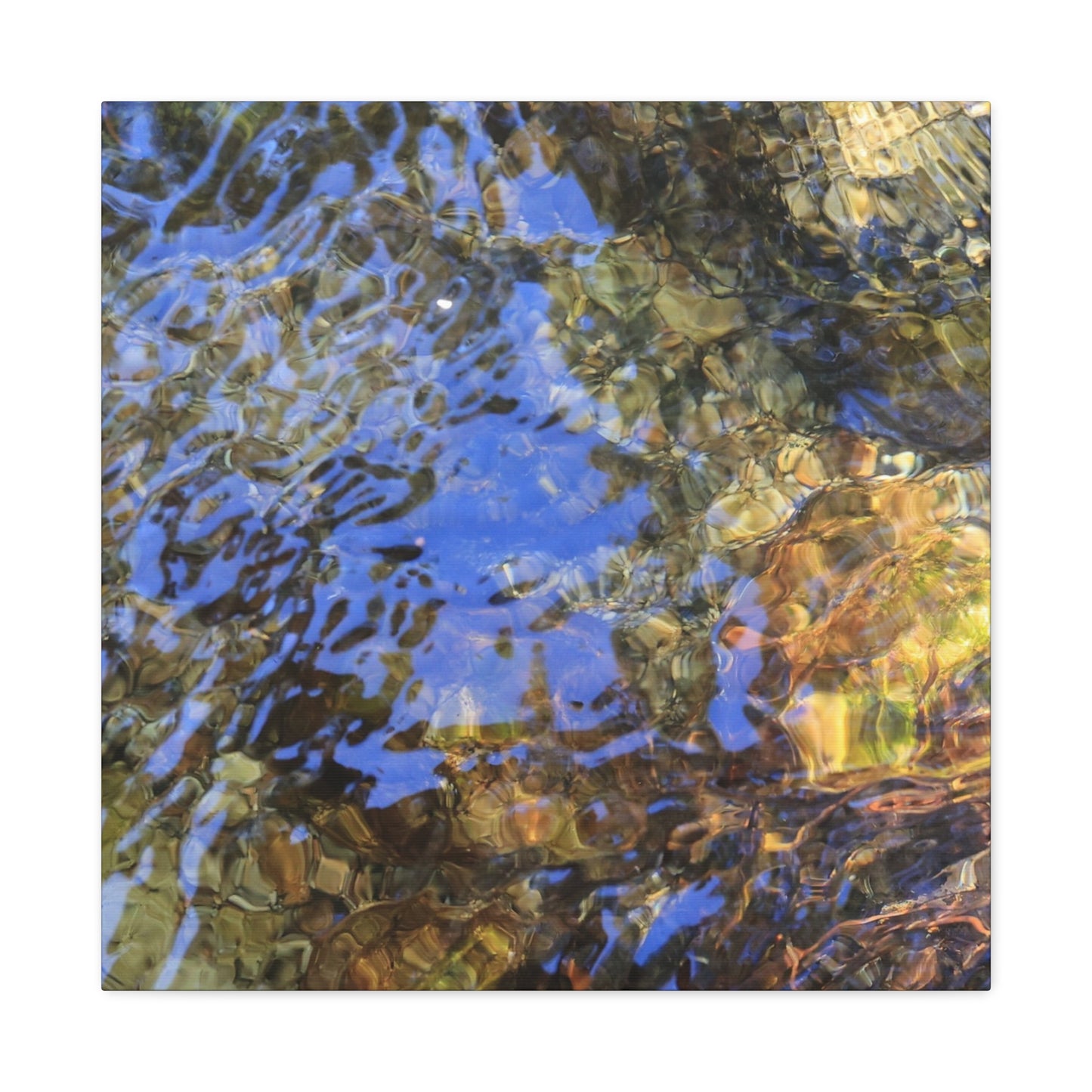 Water's Whisper - Unique Frameless Canvas Wall Art