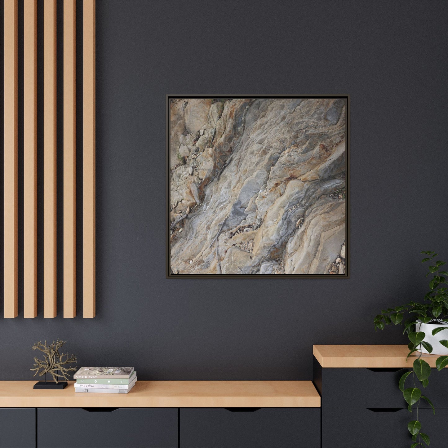 Layers of Earth's History - Unique Stretched Canvas Wall Art