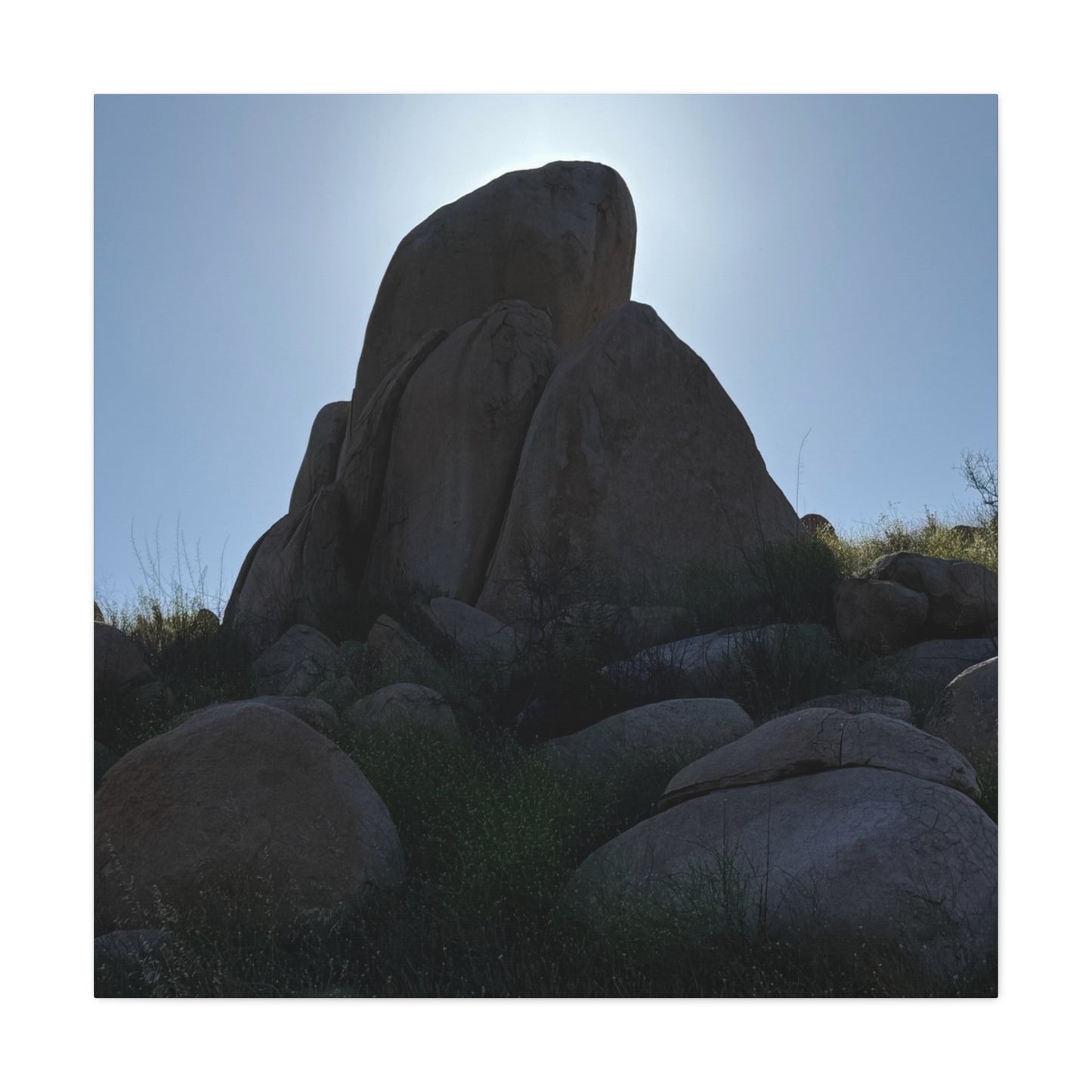 Rocks of Solitude - Unique Frameless Canvas Wall Art