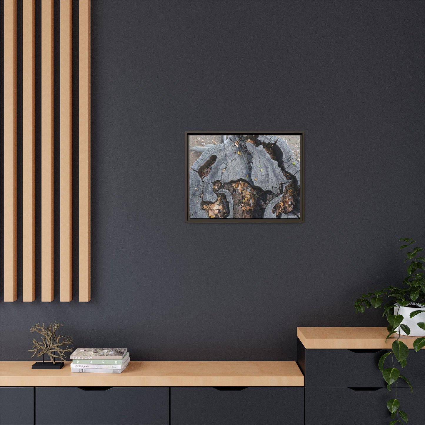 Time's Fractal Memory - Unique Stretched Canvas Wall Art