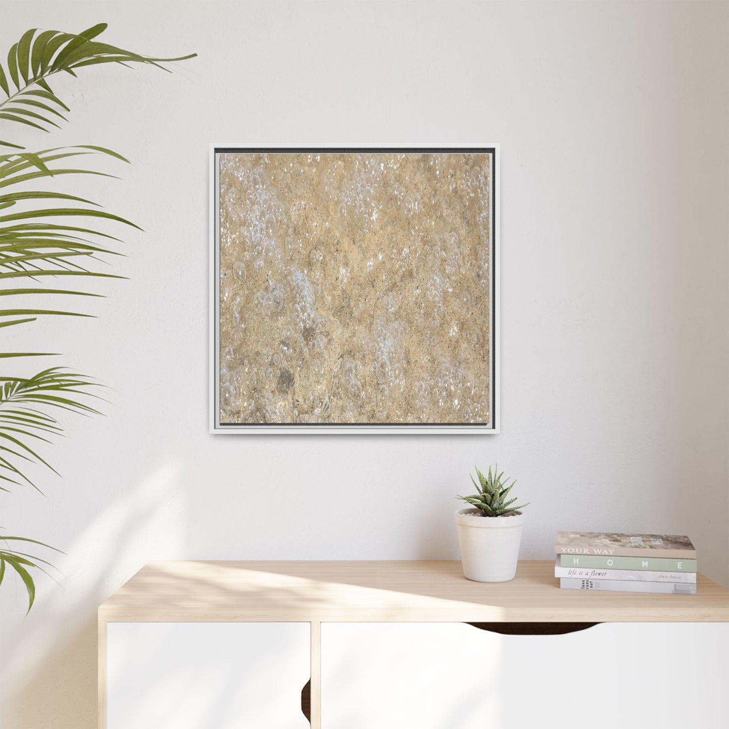 Bubbling Sand - Unique Stretched Canvas Wall Art