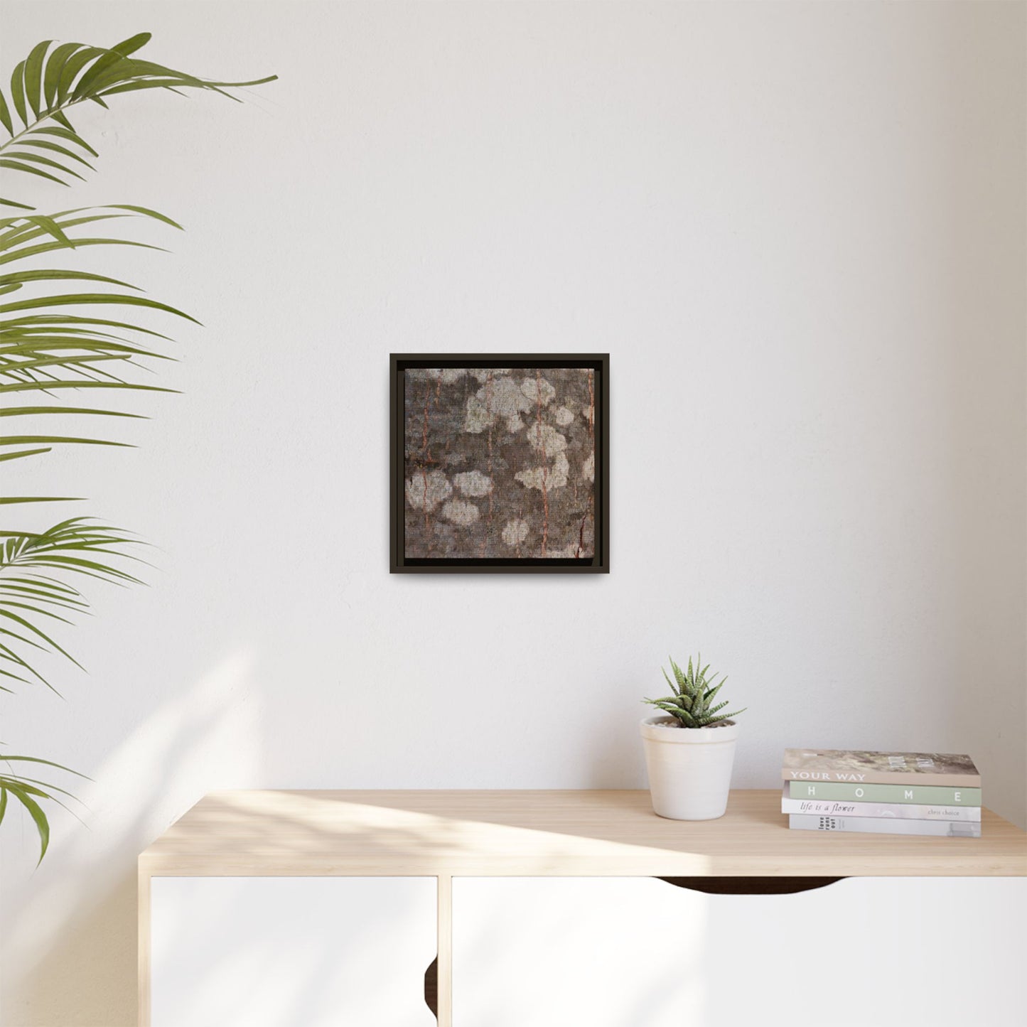 Lichen's Legacy - Unique Stretched Canvas Wall Art