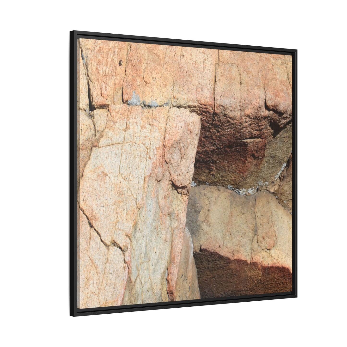 Fractured Stone - Unique Stretched Canvas Wall Art