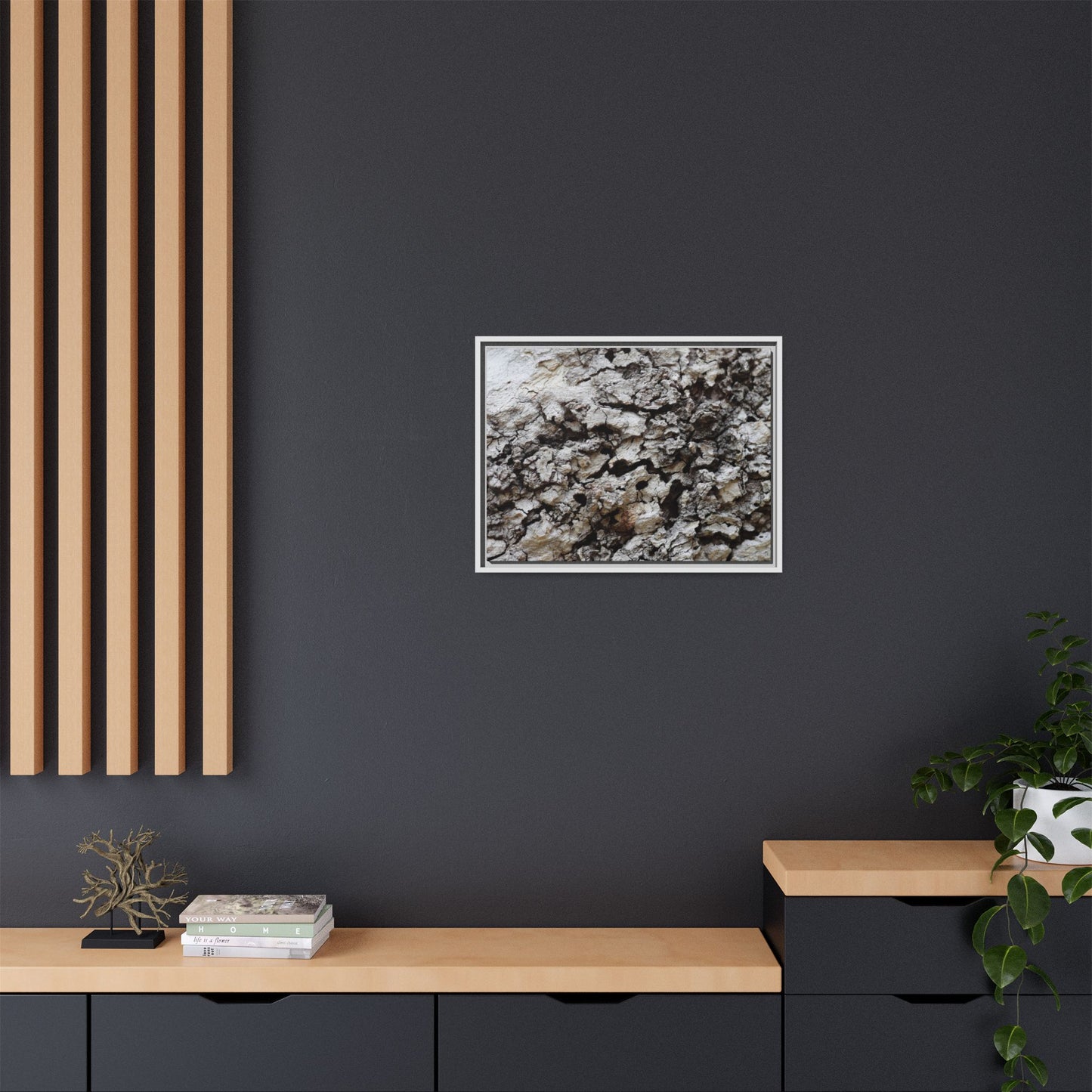 Cracked Terrain - Unique Stretched Canvas Wall Art