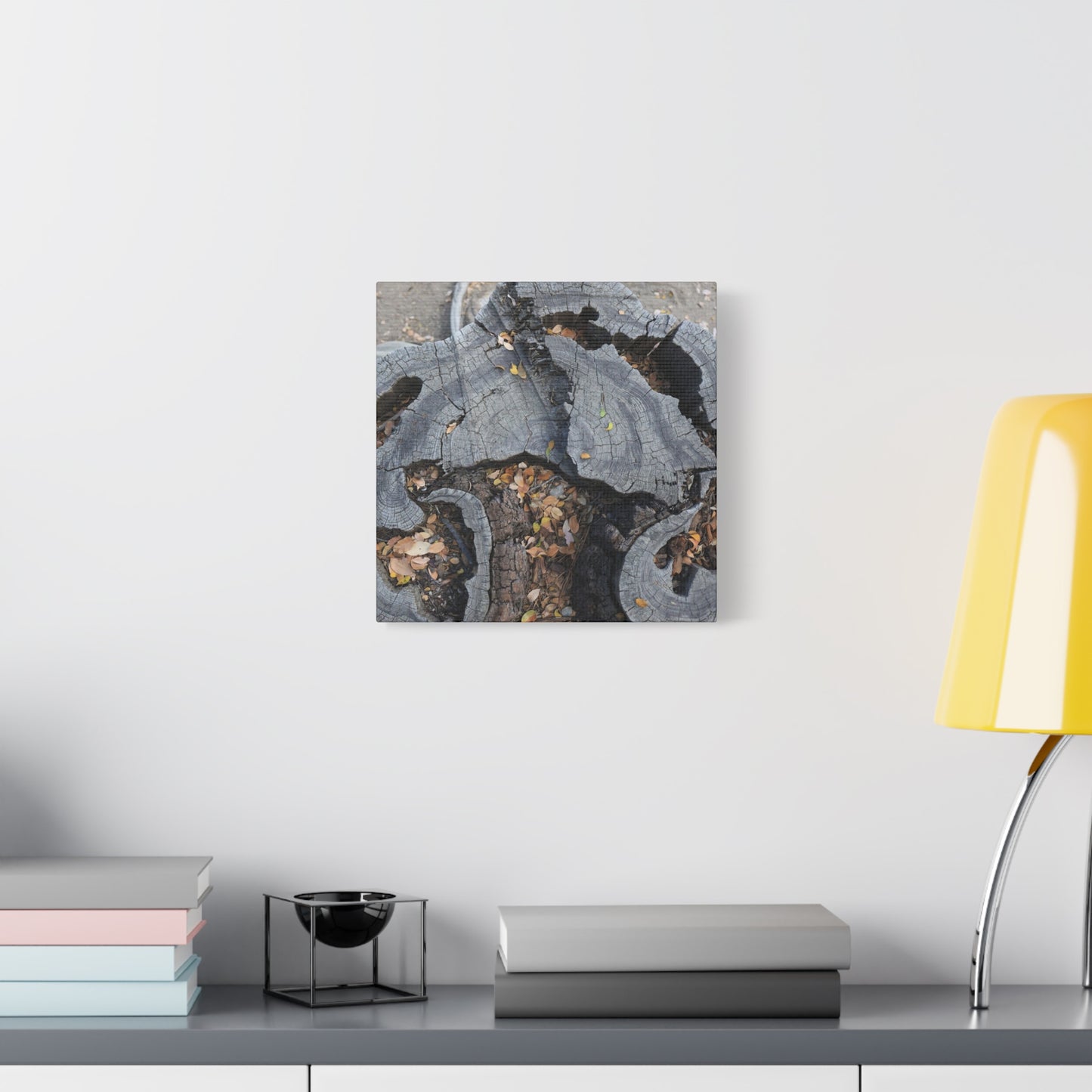 Weathered Woodland Whispers - Unique Frameless Canvas Wall Art