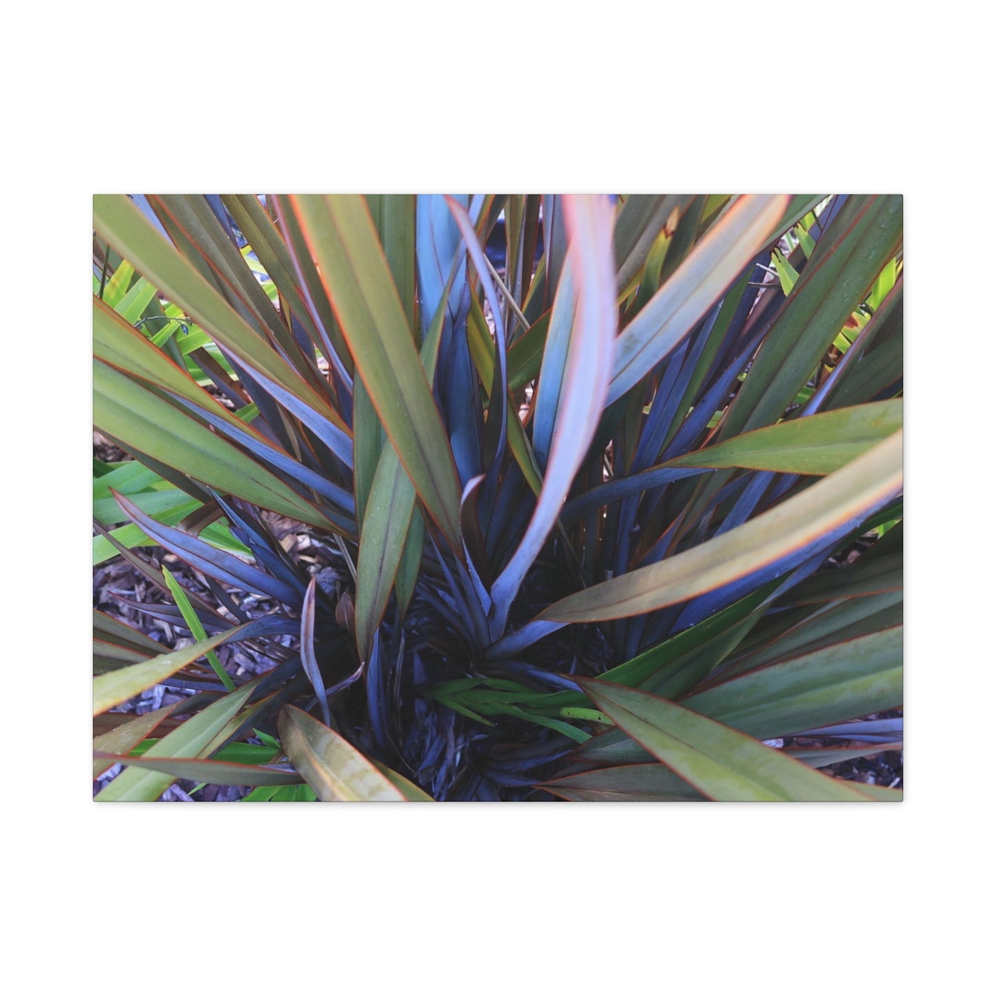 Twisted Blades of Verdant Symphony - Unique Frameless Canvas Wall Art
