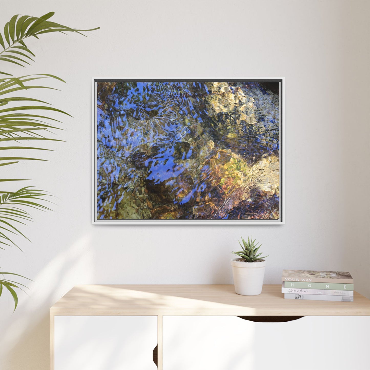 Aquatic Kaleidoscope - Unique Stretched Canvas Wall Art