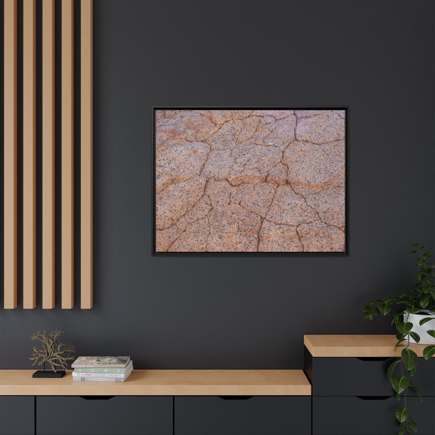 Fragmented Earth - Unique Stretched Canvas Wall Art