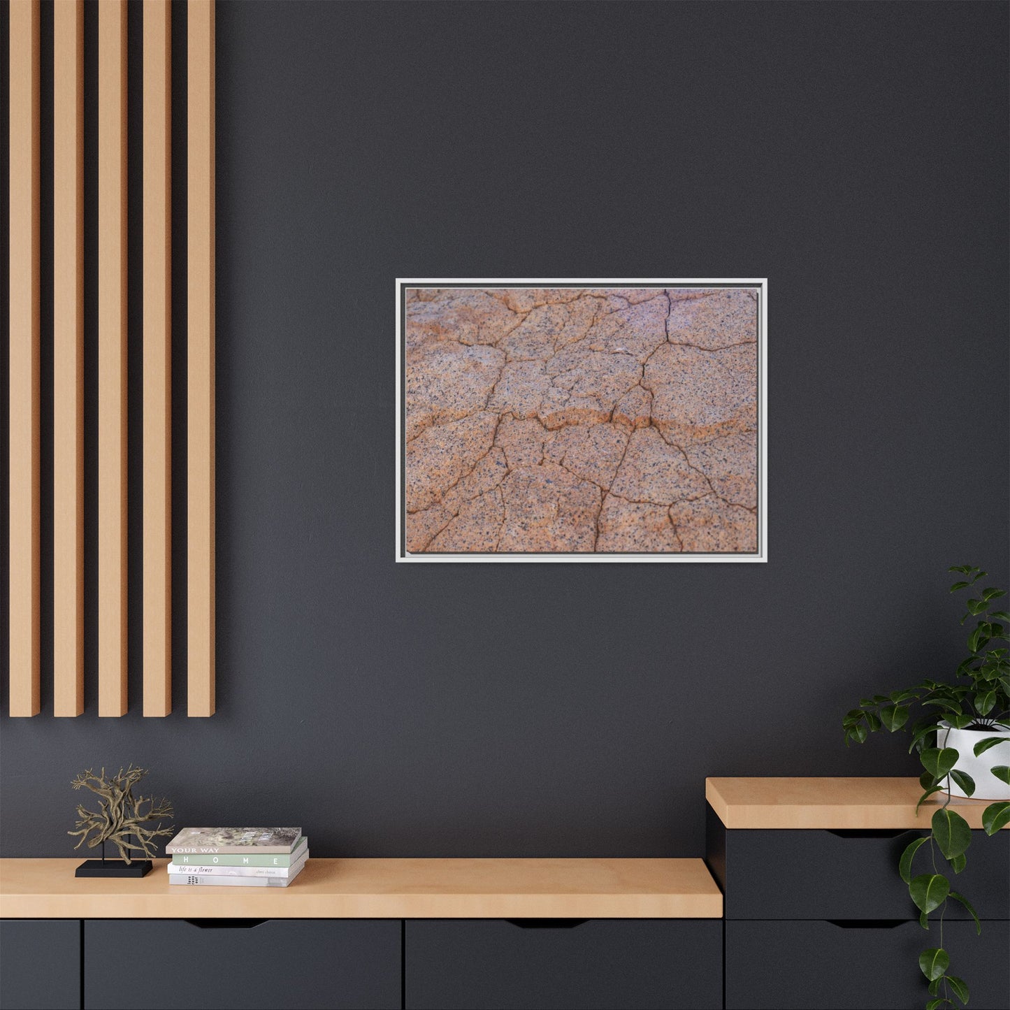 Fragmented Earth - Unique Stretched Canvas Wall Art