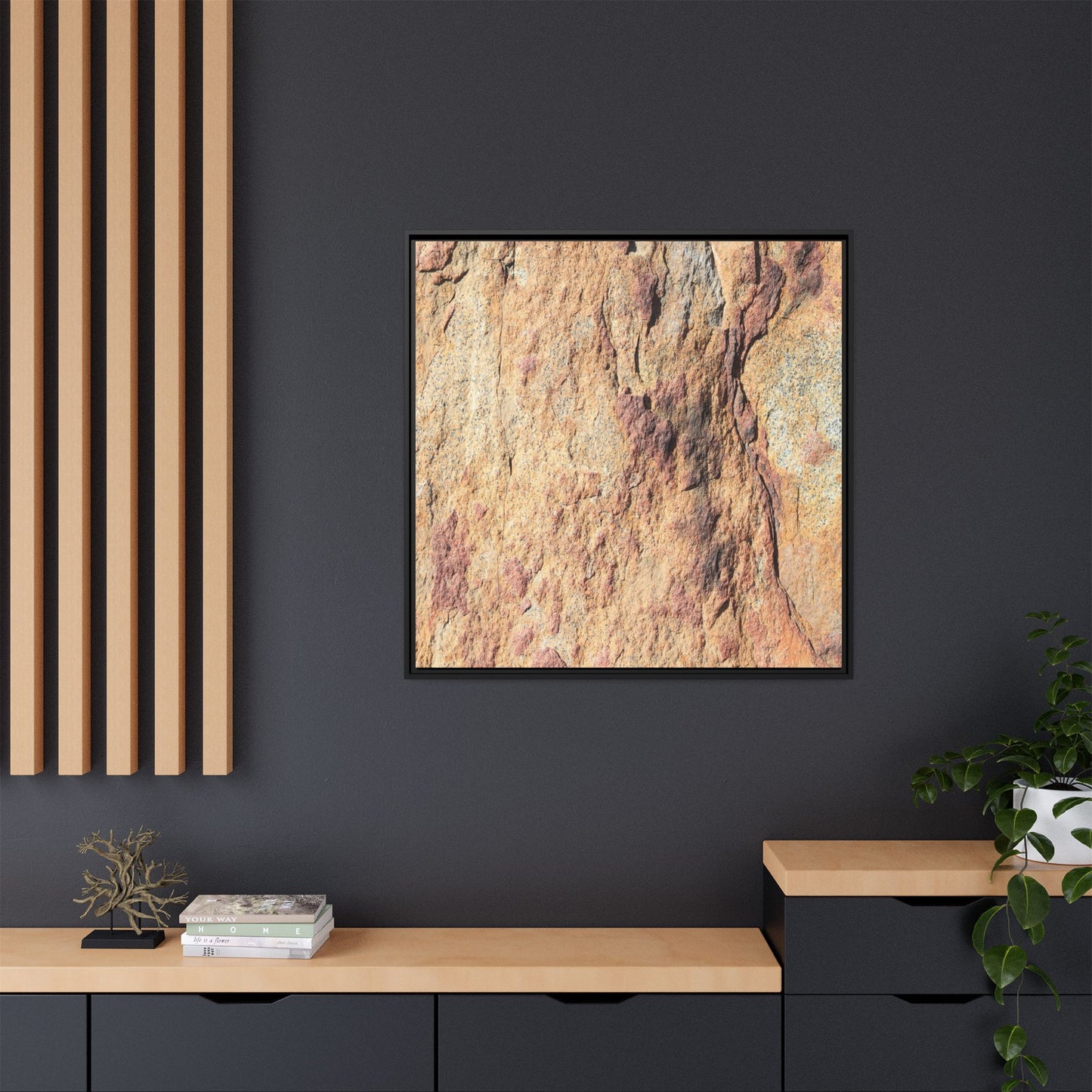 Fractal Stone - Unique Stretched Canvas Wall Art