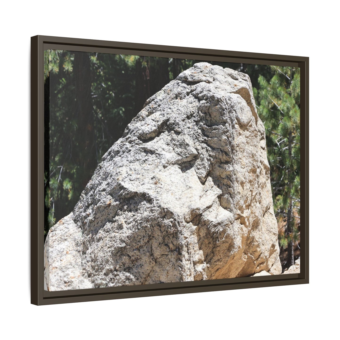 Stone's Silent Whisper - Unique Stretched Canvas Wall Art