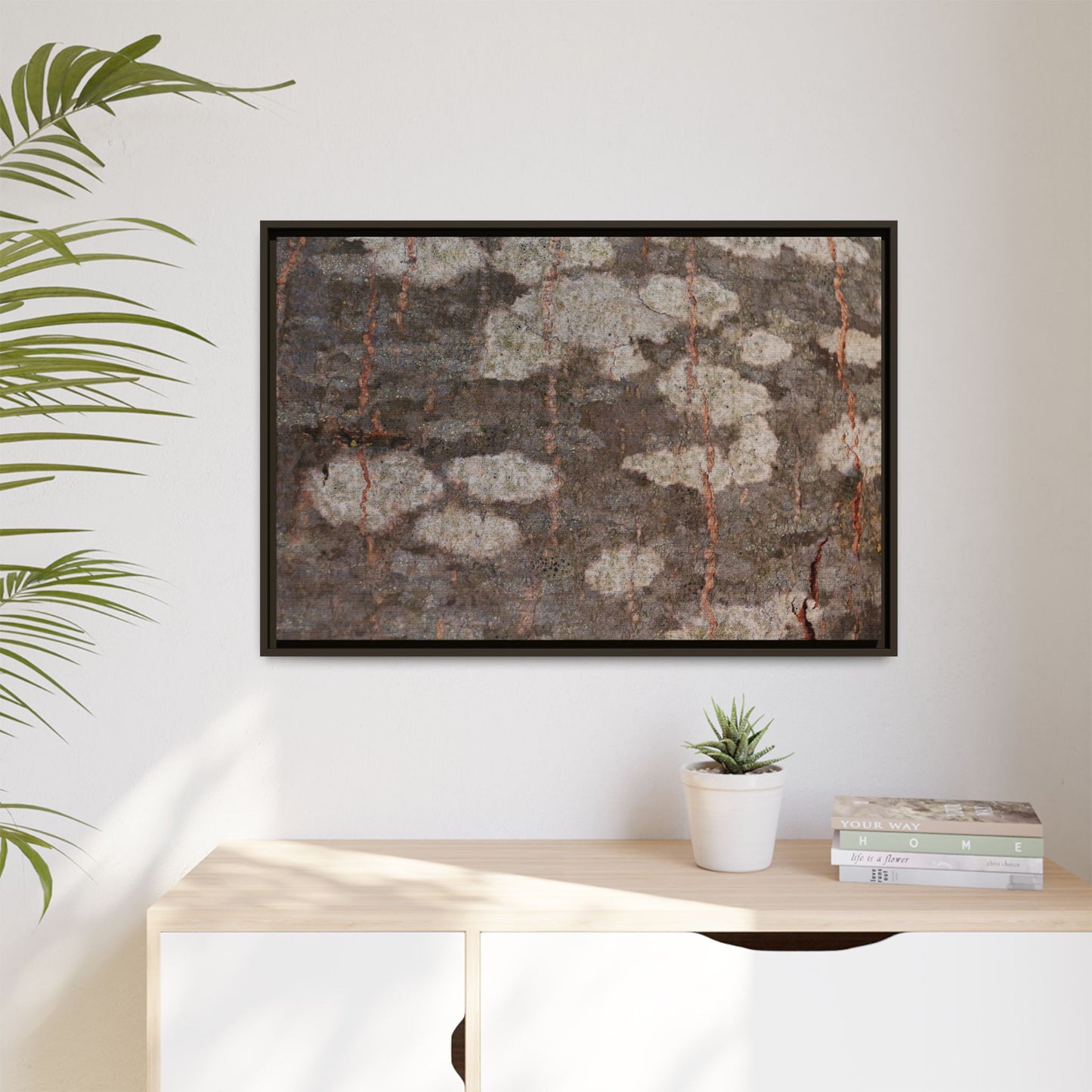 Lichen's Legacy - Unique Stretched Canvas Wall Art