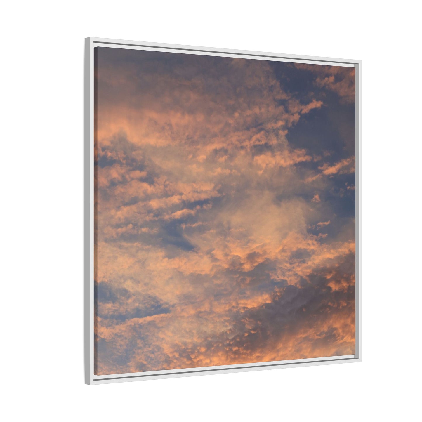 Sunset's Ethereal Canvas - Unique Stretched Canvas Wall Art