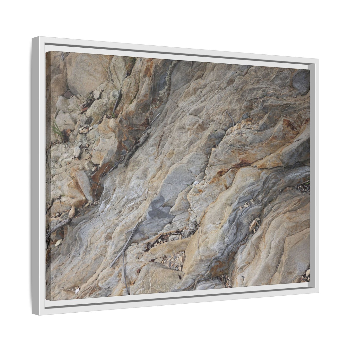Layers of Earth's History - Unique Stretched Canvas Wall Art