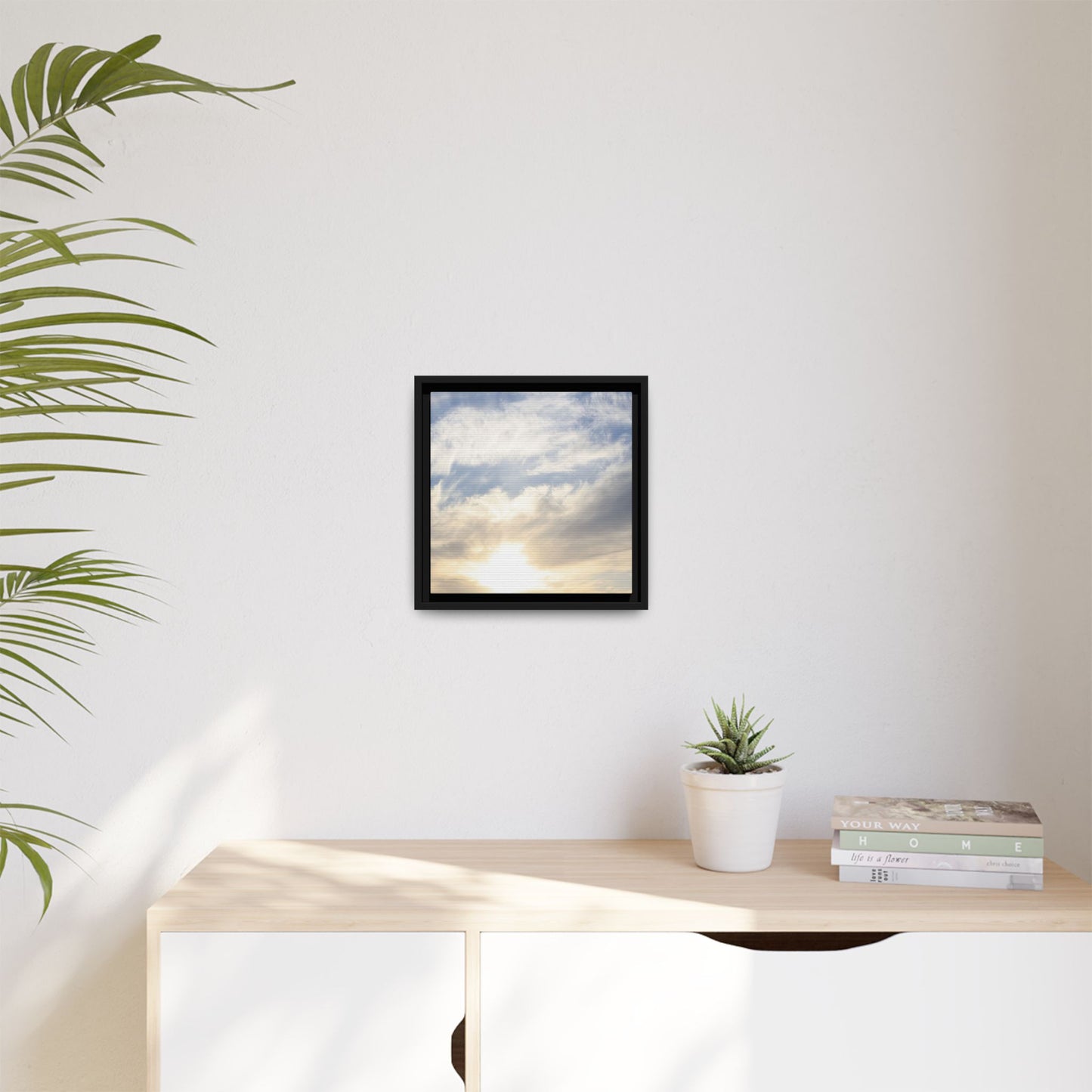 Sky's Ethereal Whisper - Unique Stretched Canvas Wall Art
