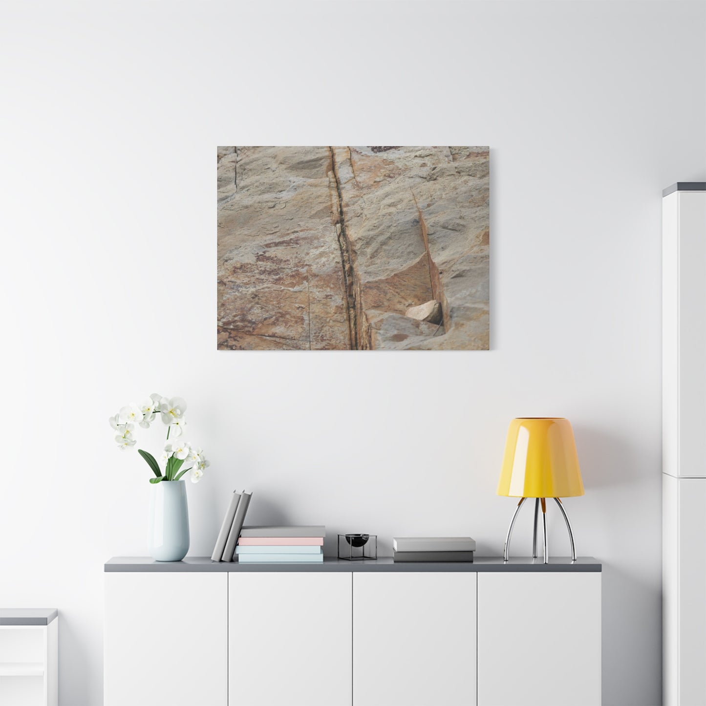 Cracked Canvas of Time - Unique Frameless Canvas Wall Art