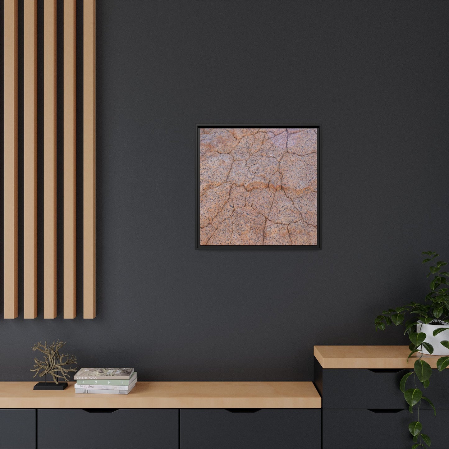 Fragmented Earth - Unique Stretched Canvas Wall Art