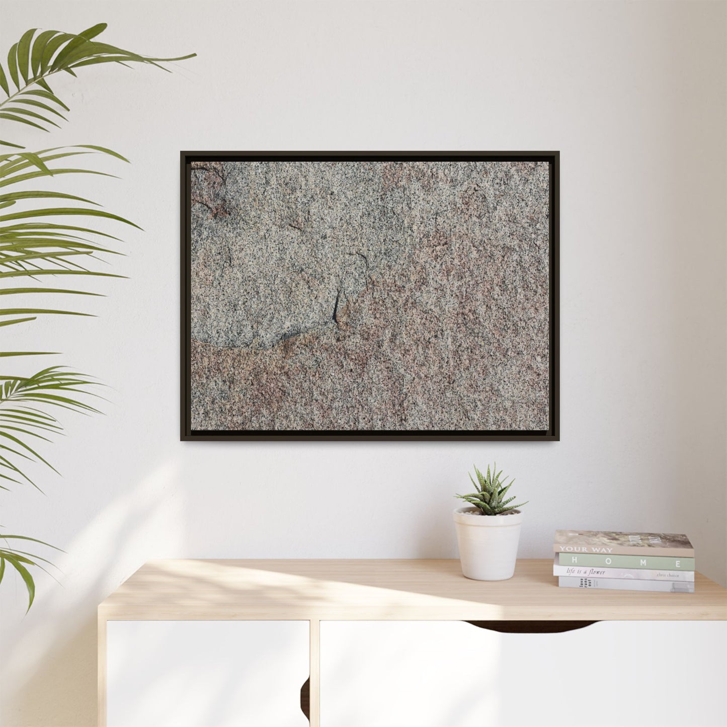 Fissured Stone - Unique Stretched Canvas Wall Art