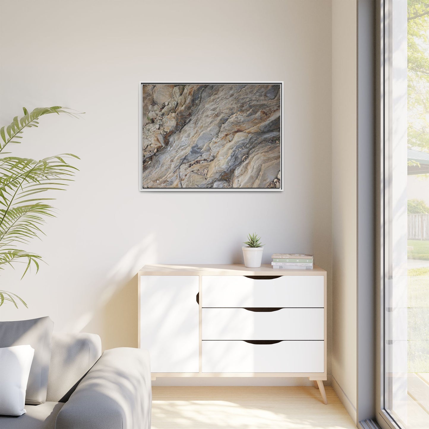 Layers of Earth's History - Unique Stretched Canvas Wall Art
