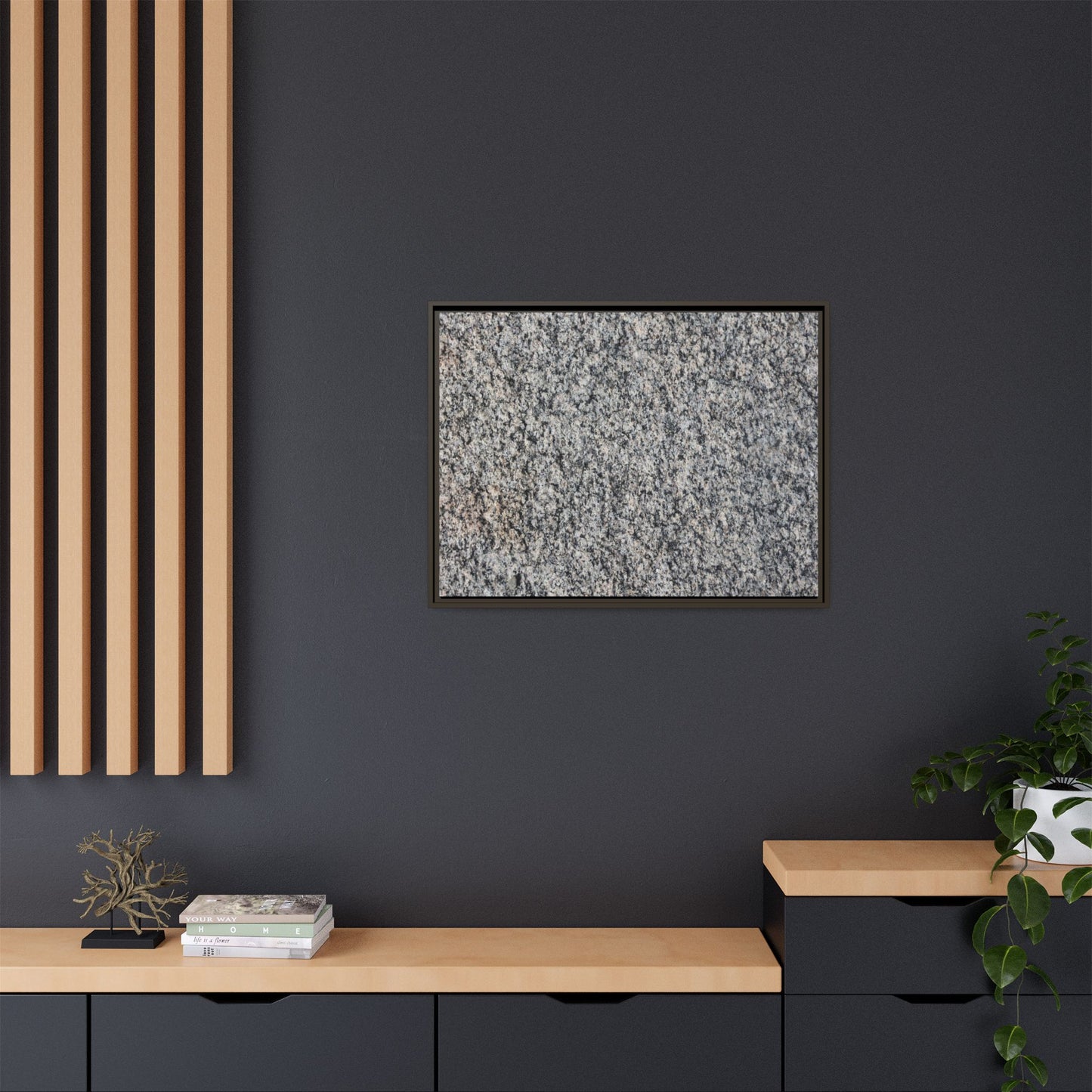 Crystalline Fusion - Unique Stretched Canvas Wall Art