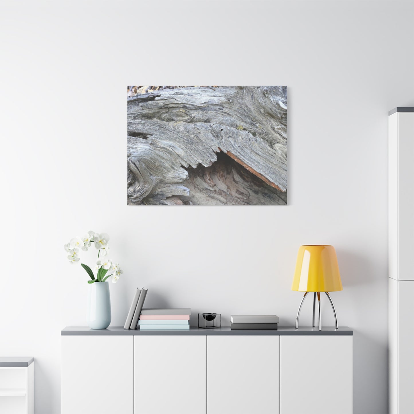 Whispers of Ancient Wood - Unique Frameless Canvas Wall Art