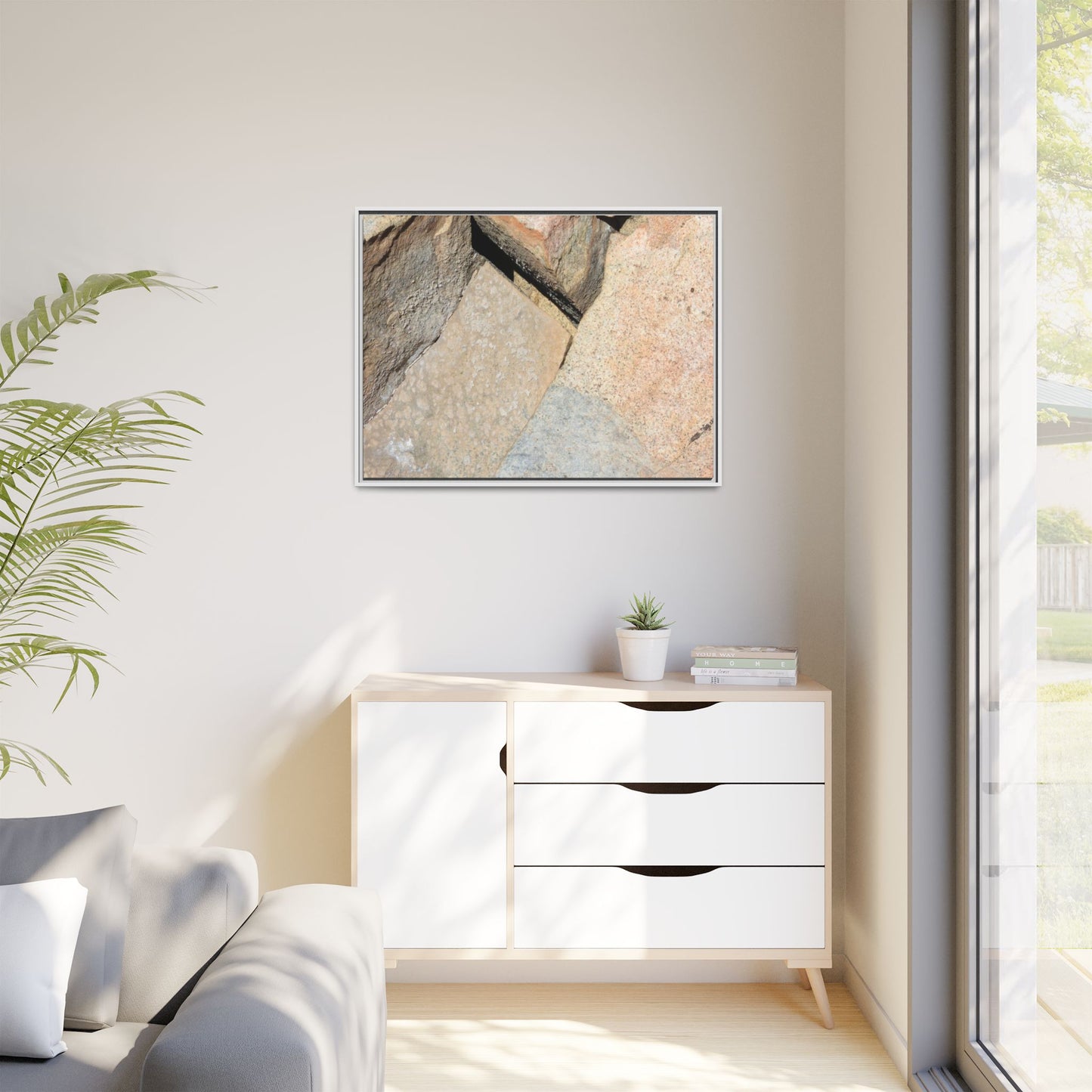 Rock Fragment - Unique Stretched Canvas Wall Art